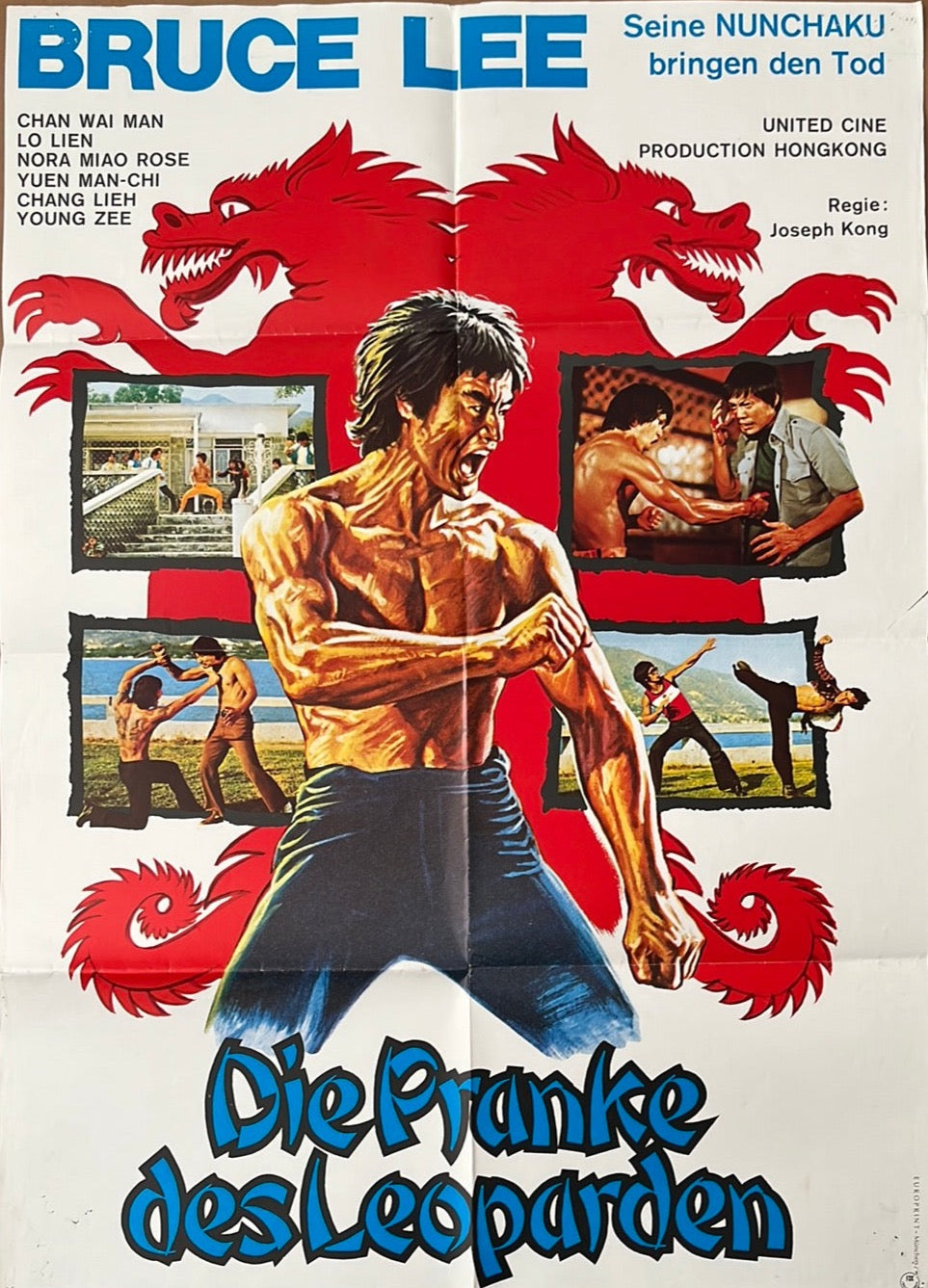 Bruce's Deadly Fingers Original German A1 Cinema Poster