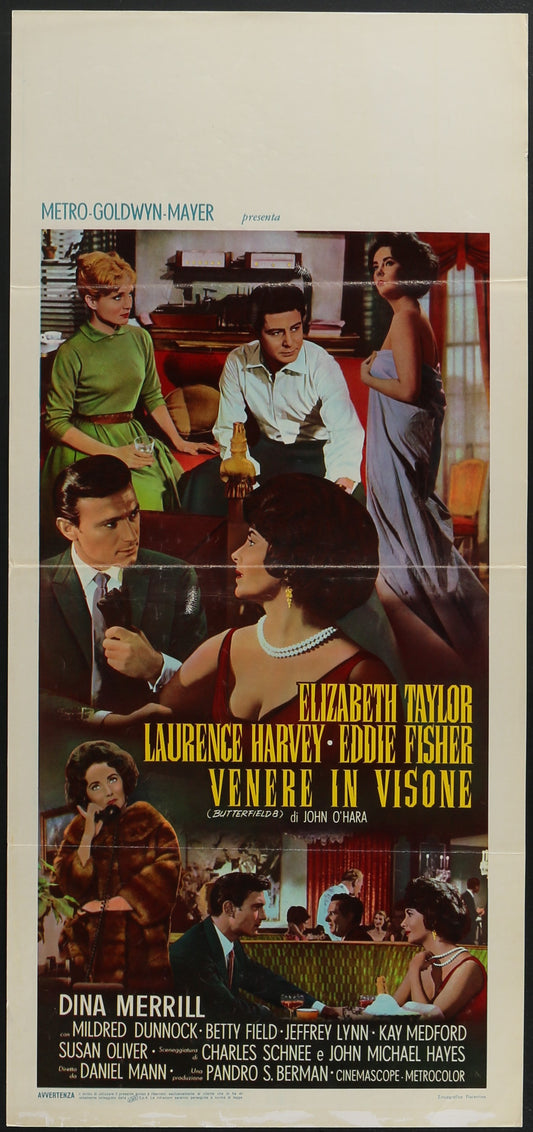 Venere In Visone - Butterfield 8 (1967) Original Italian Locandina Movie Poster