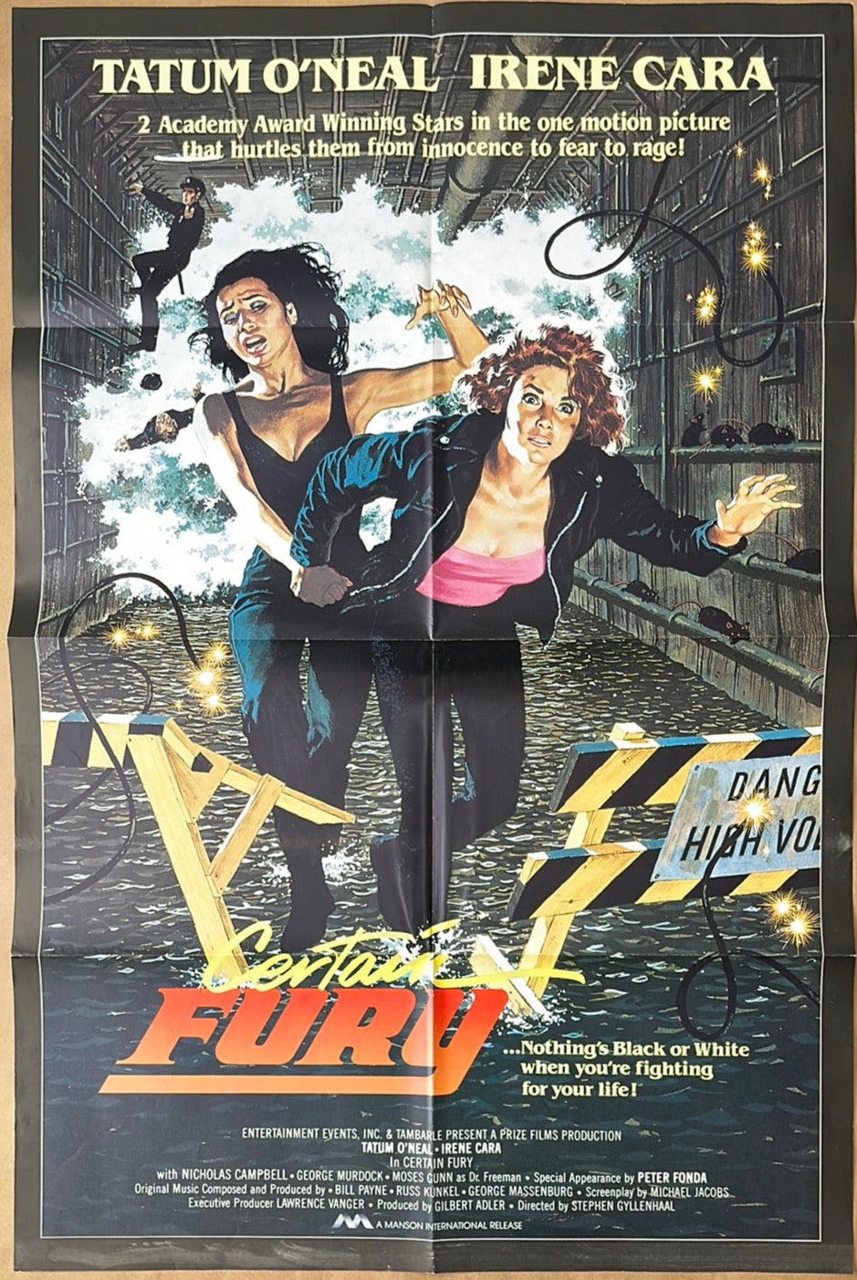 Certain Fury (1985) Original US One Sheet Cinema Poster