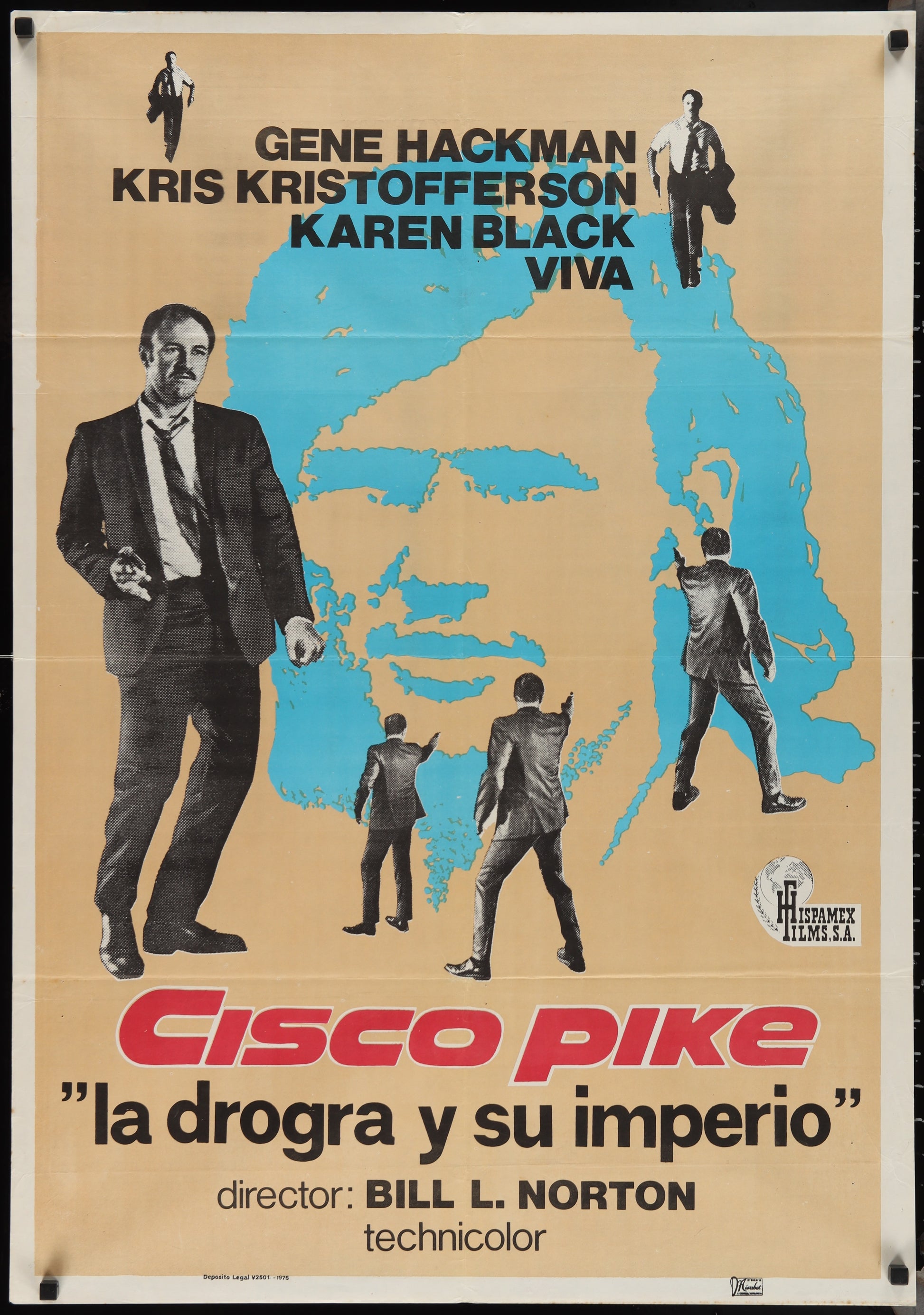 Cisco Pike (1975) Original Spanish One Sheet Cinema Poster