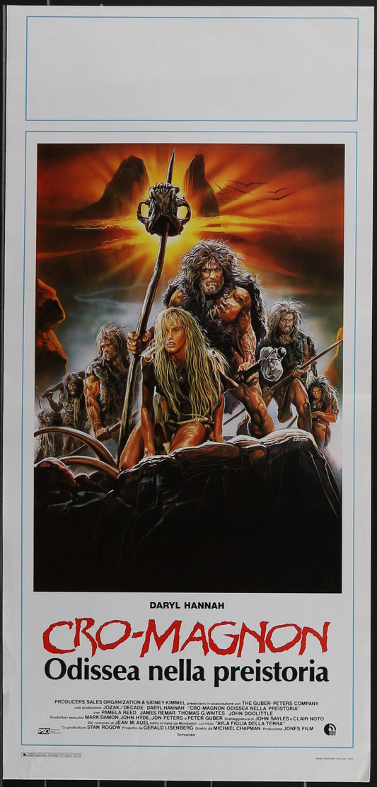 Clan Of The Cave Bear (1986) Original Italian Locandina Movie Poster