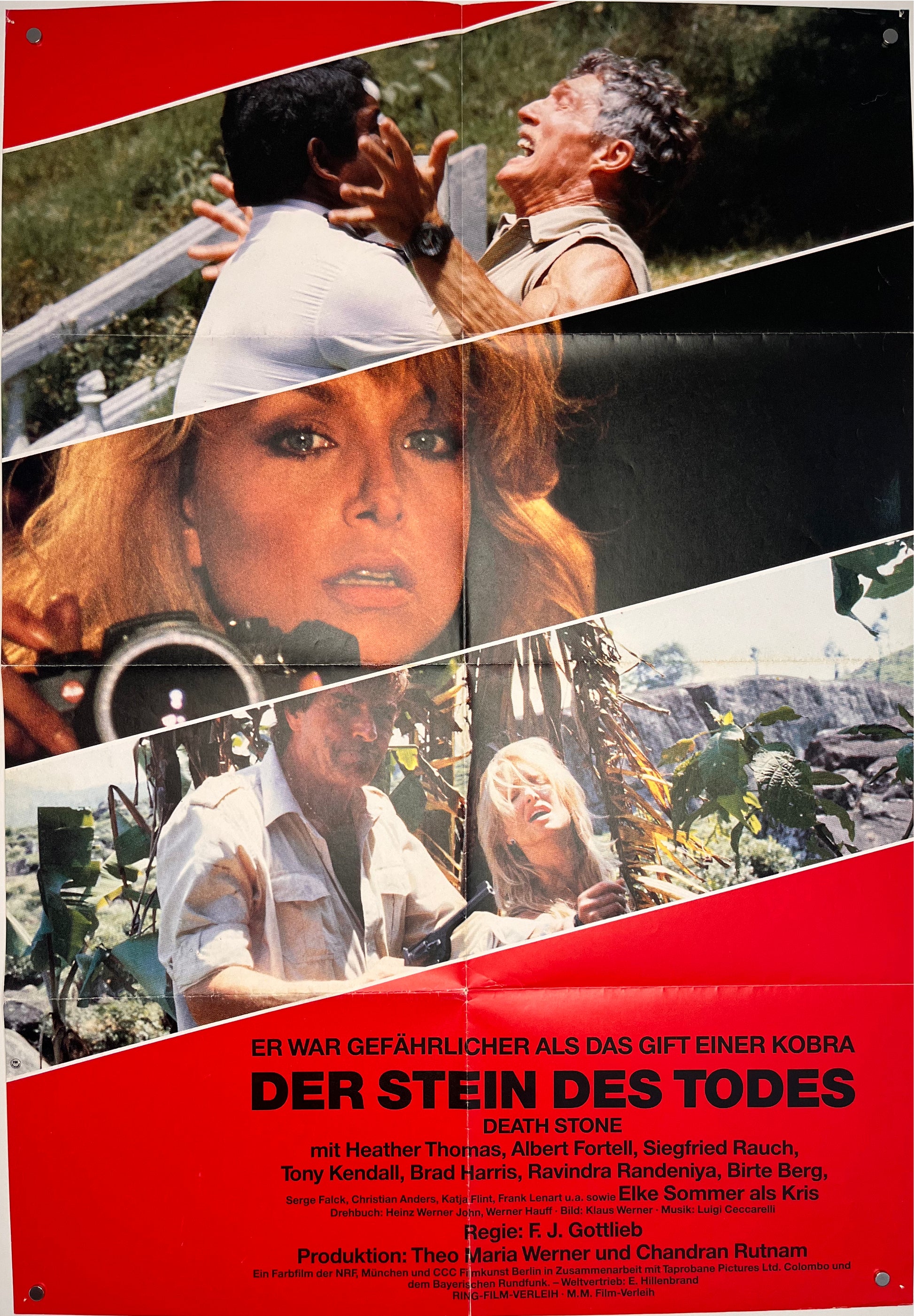 Death Stone - Der Stein Des Todes (1987) Original German A1 Movie Poster