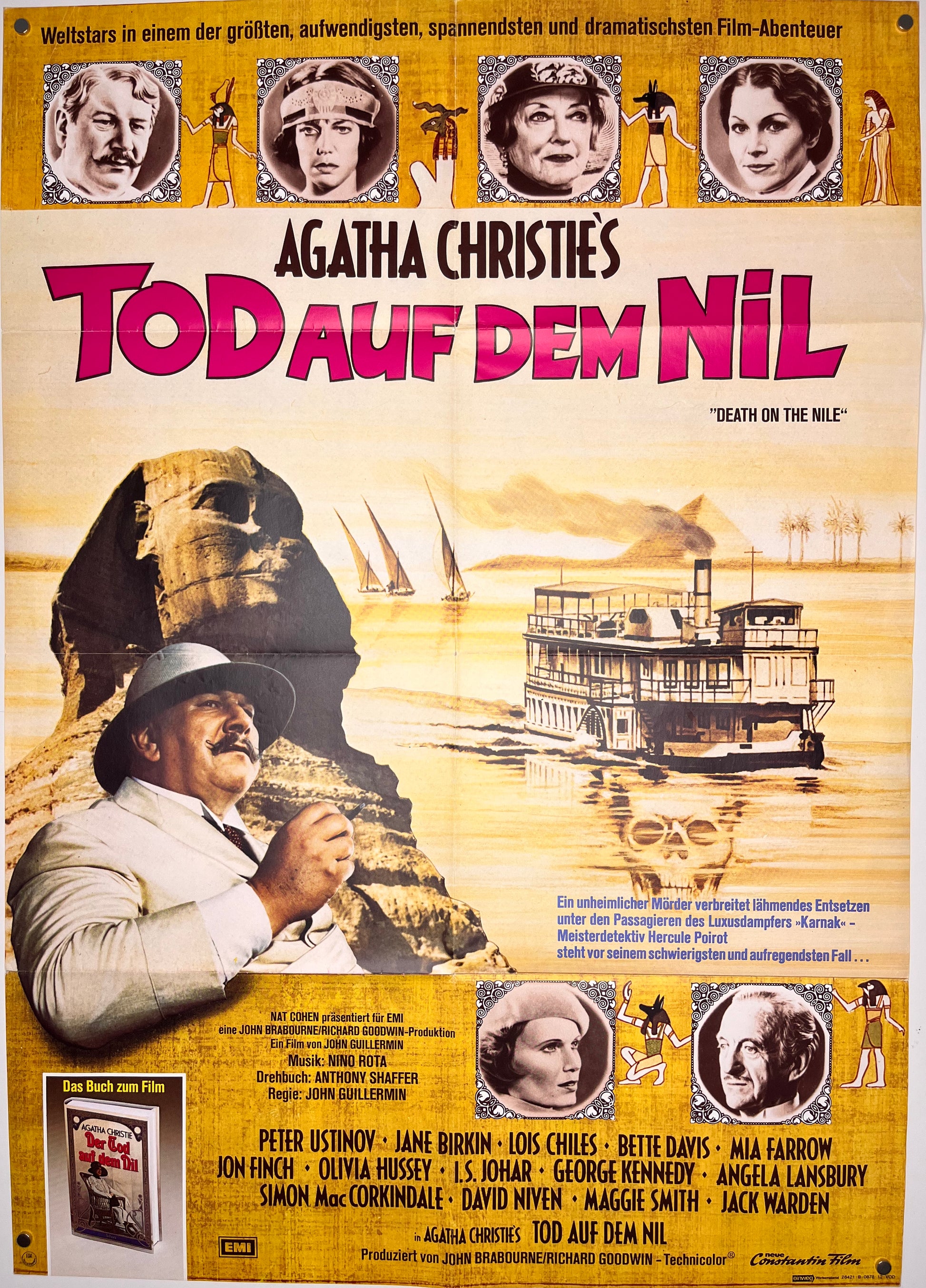Death On The Nile - Tod Auf Dem Nil (1978) Original German A1 Movie Poster