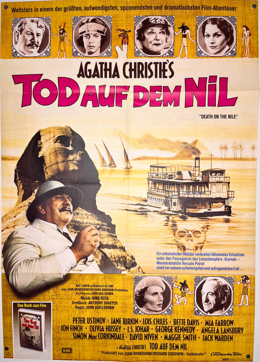 Death On The Nile - Tod Auf Dem Nil (1978) Original German A1 Movie Poster