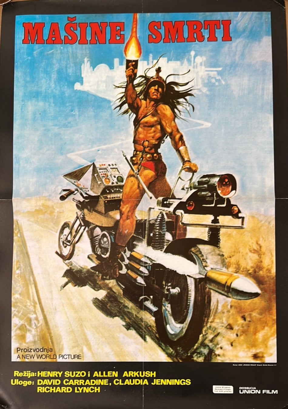 Deathsport - Masine Smrti (1978) Original Yugoslavian Cinema Poster