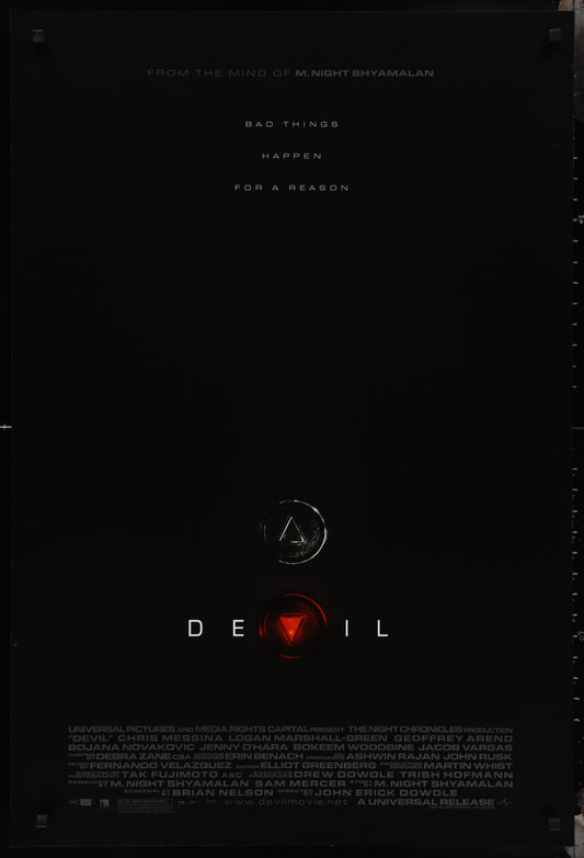 Devil (2010) Original US One Sheet Movie Poster
