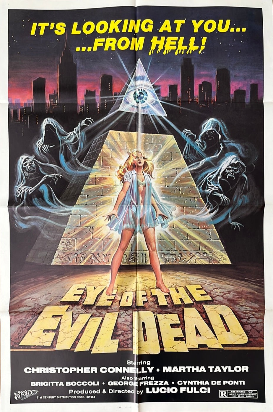 Eye Of The Evil Dead (1984) Original US One Sheet Movie Poster 27 x 41