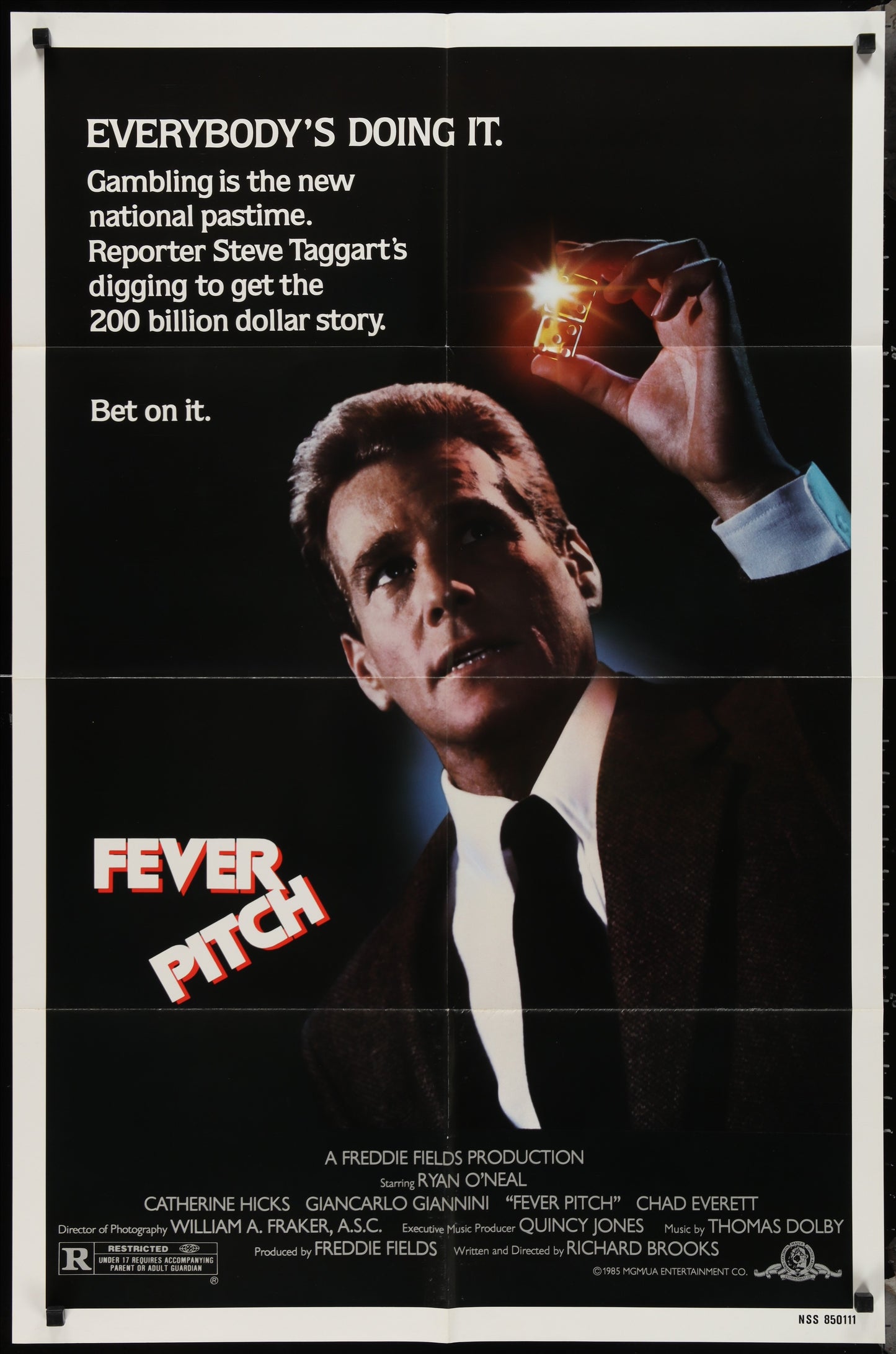 Fever Pitch (1985) Original US One Sheet Movie Poster