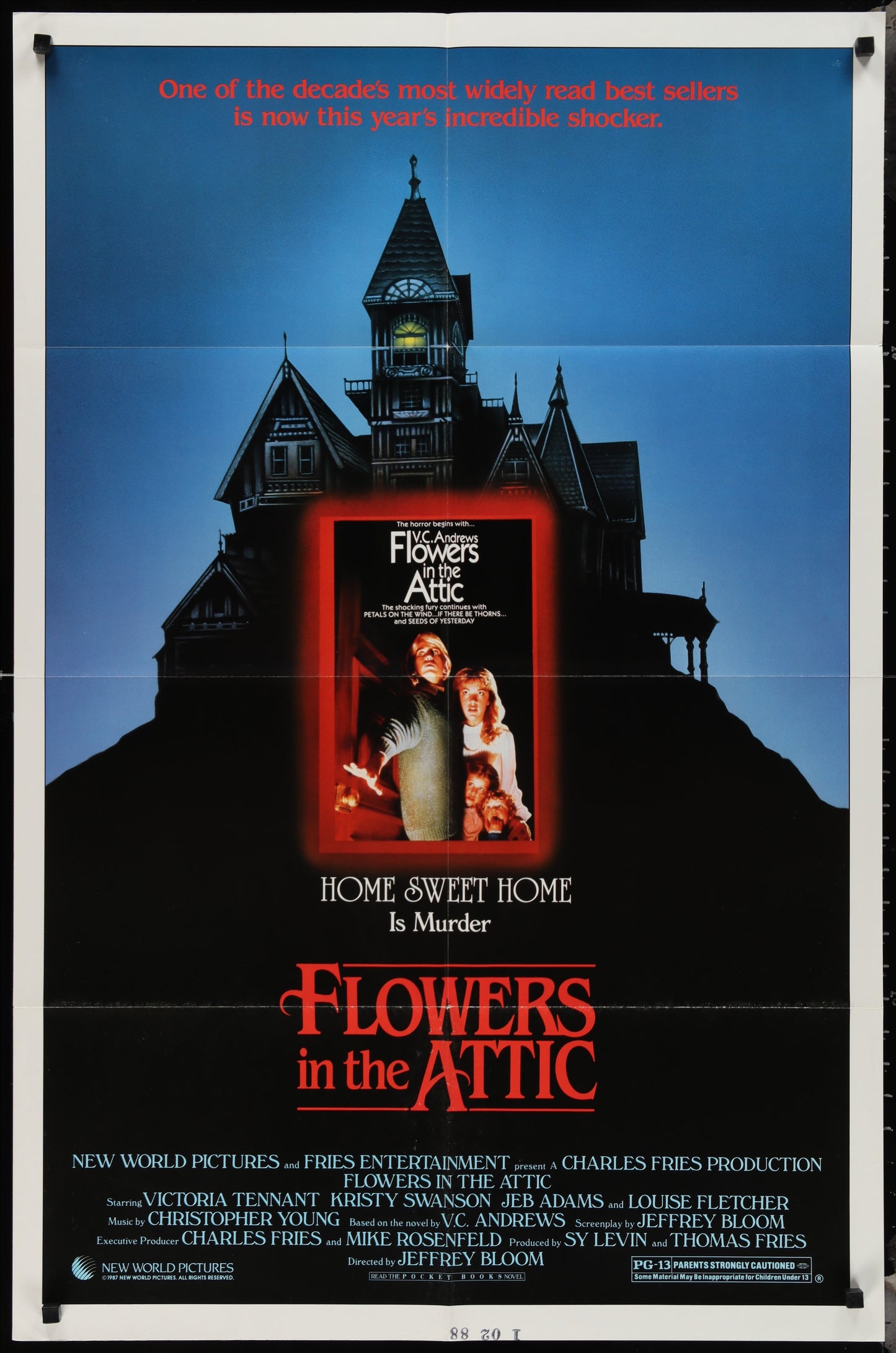 Flowers In The Attic (1987) Original US One Sheet Movie Poster