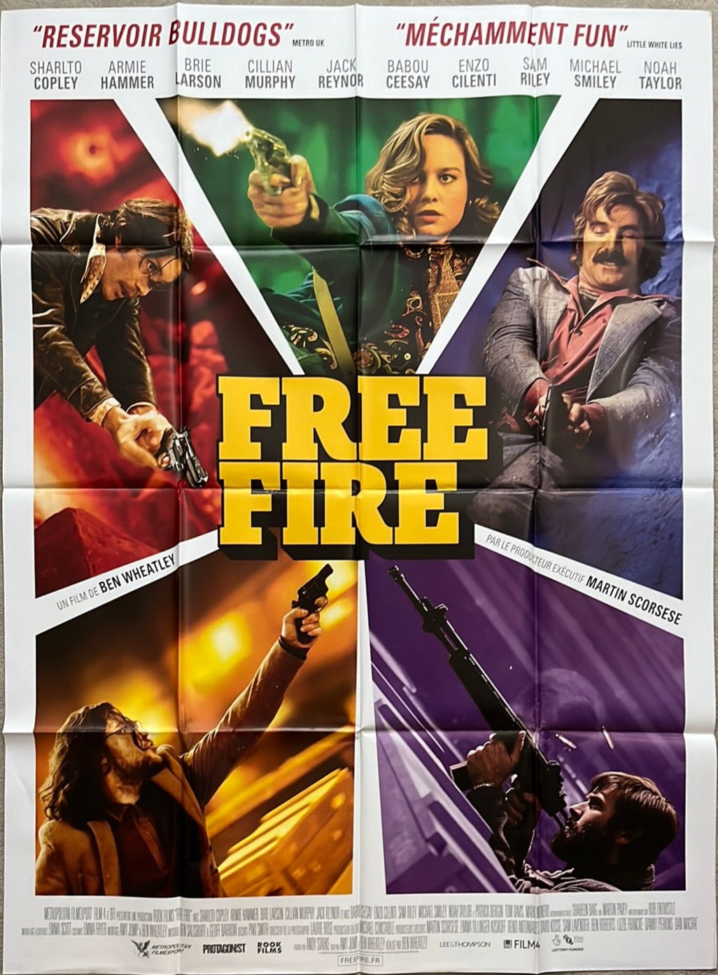 Free Fire Original French One Panel Cinema Poster