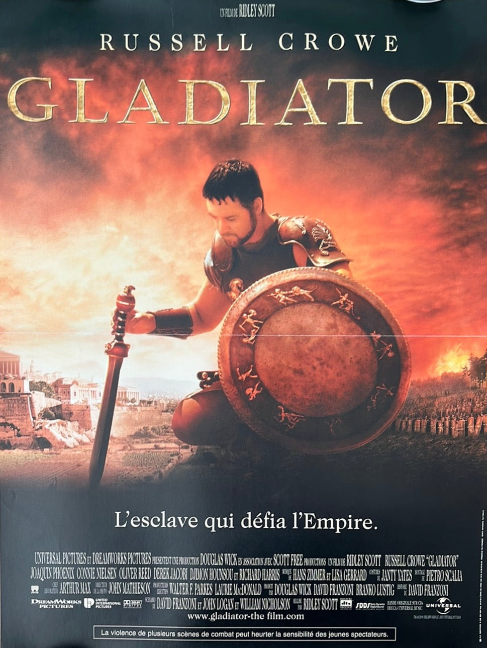 Gladiator Original French Petite Cinema Poster
