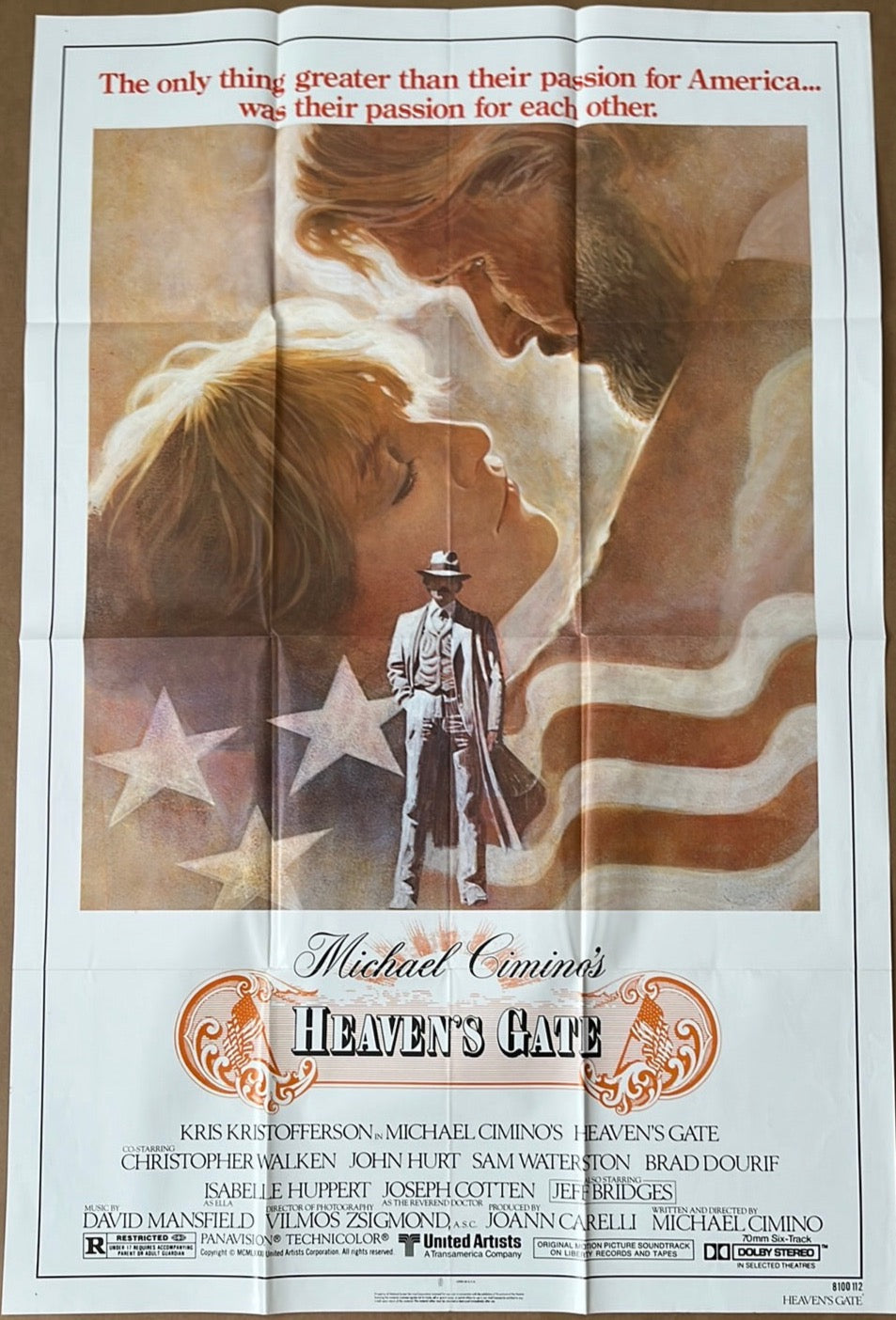 Heaven's Gate (1981) Original US One Sheet Cinema Poster