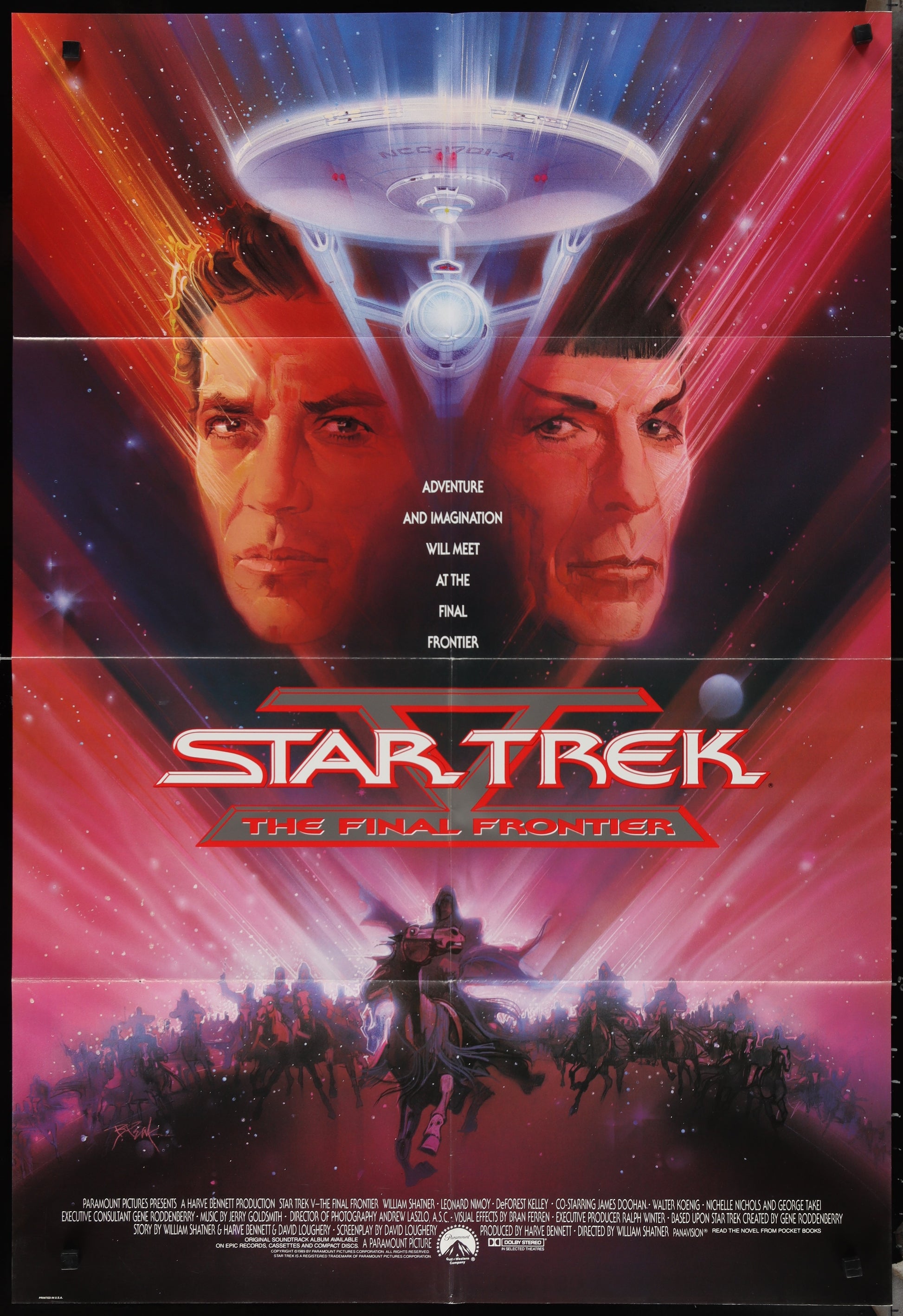 Star Trek V - The Final Frontier (1989) Original US One Sheet Movie Poster