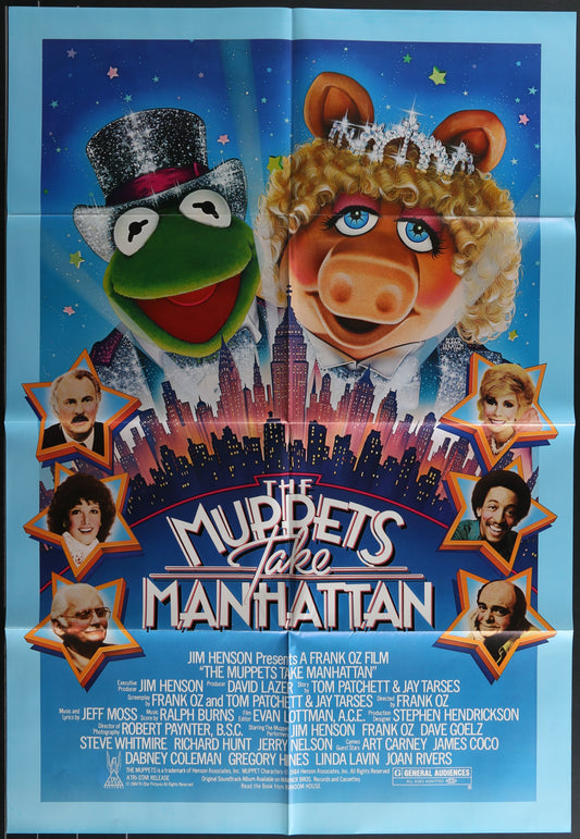 The Muppets Take Manhattan (1984) Original US One Sheet Movie Poster