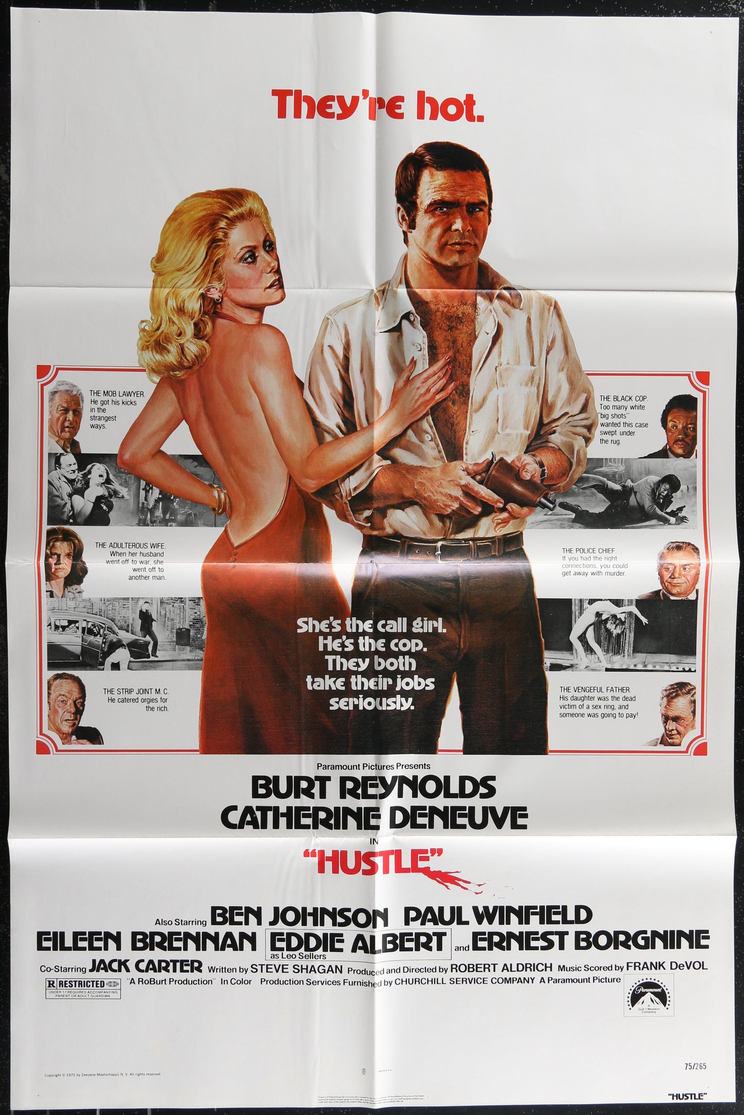 Hustle (1975) Original US One Sheet Movie Poster