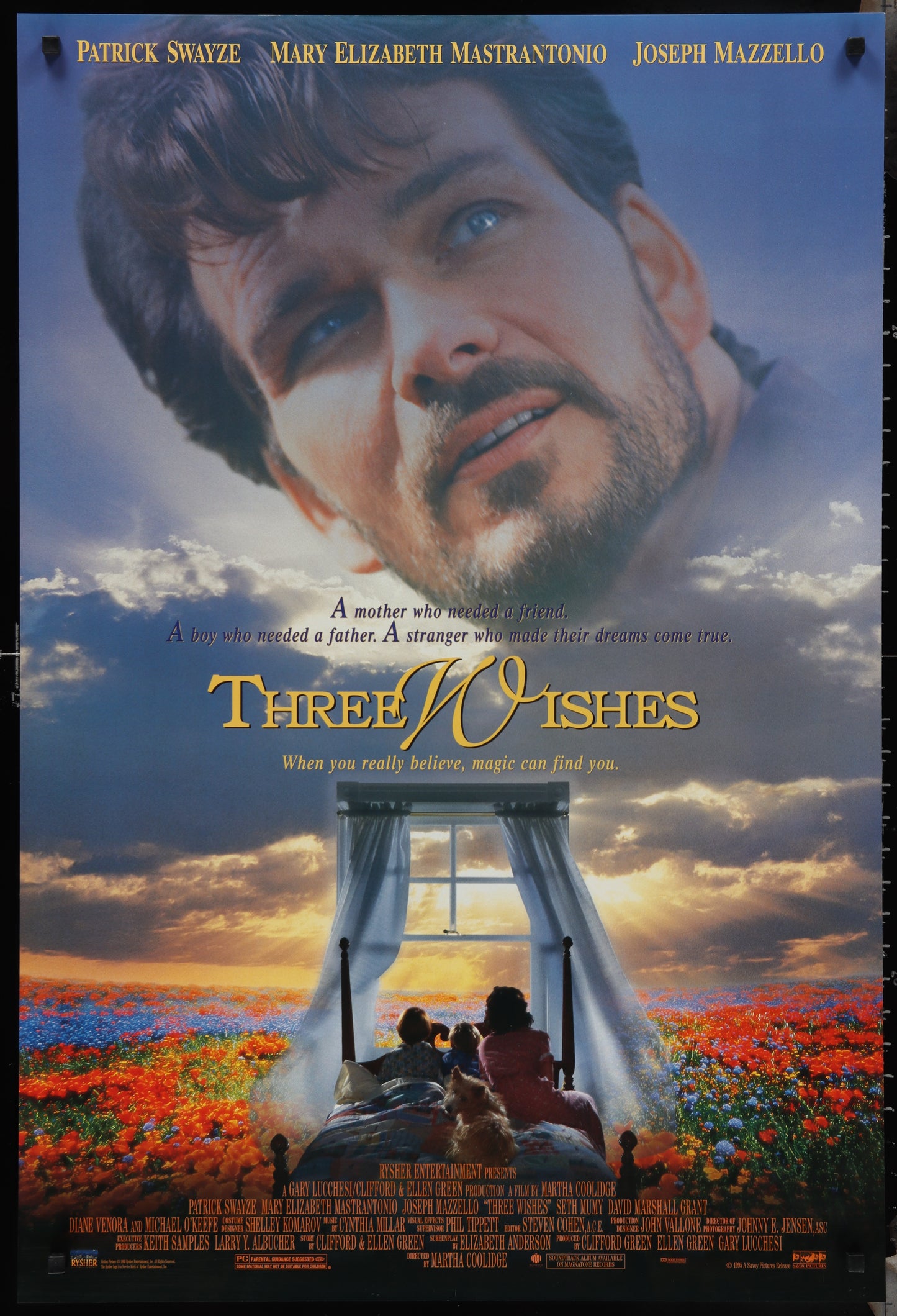 Three Wishes (1995) Original US One Sheet Movie Poster