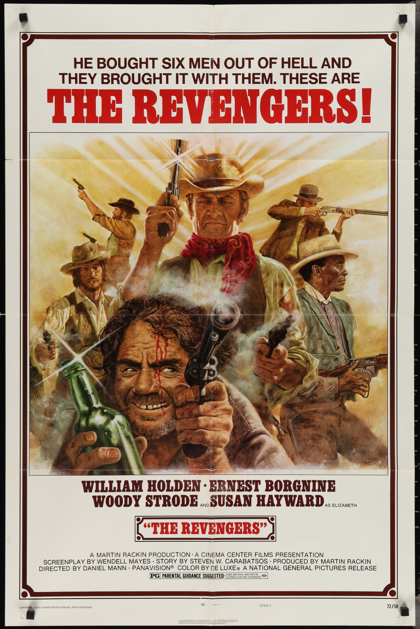 The Revengers (1972) Original US One Sheet Movie Poster