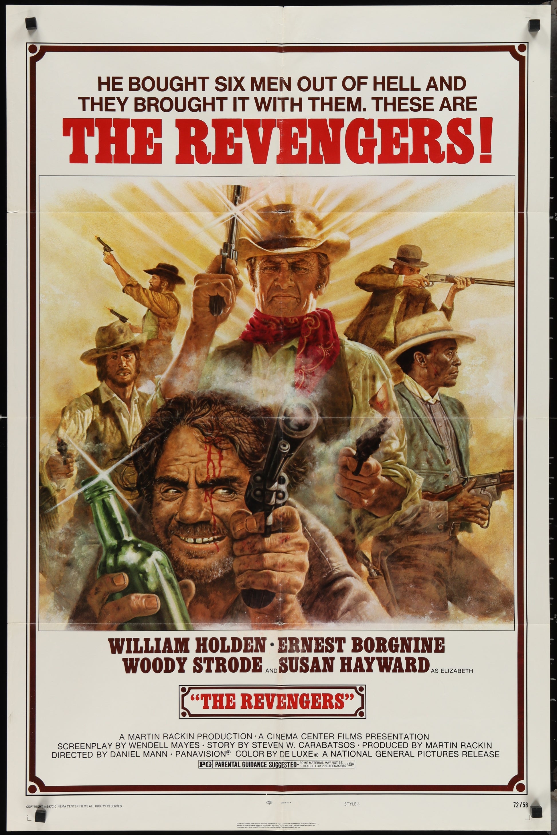 The Revengers (1972) Original US One Sheet Movie Poster