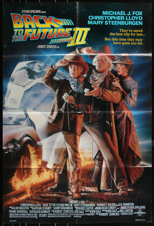 Back To The Future III (1990) Original US One Sheet Movie Poster