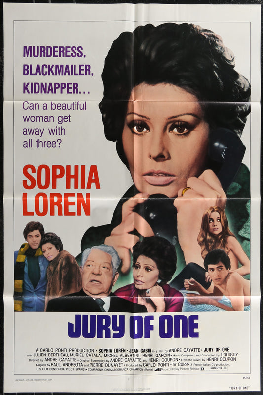 Jury Of One (1974) Original US One Sheet Movie Poster