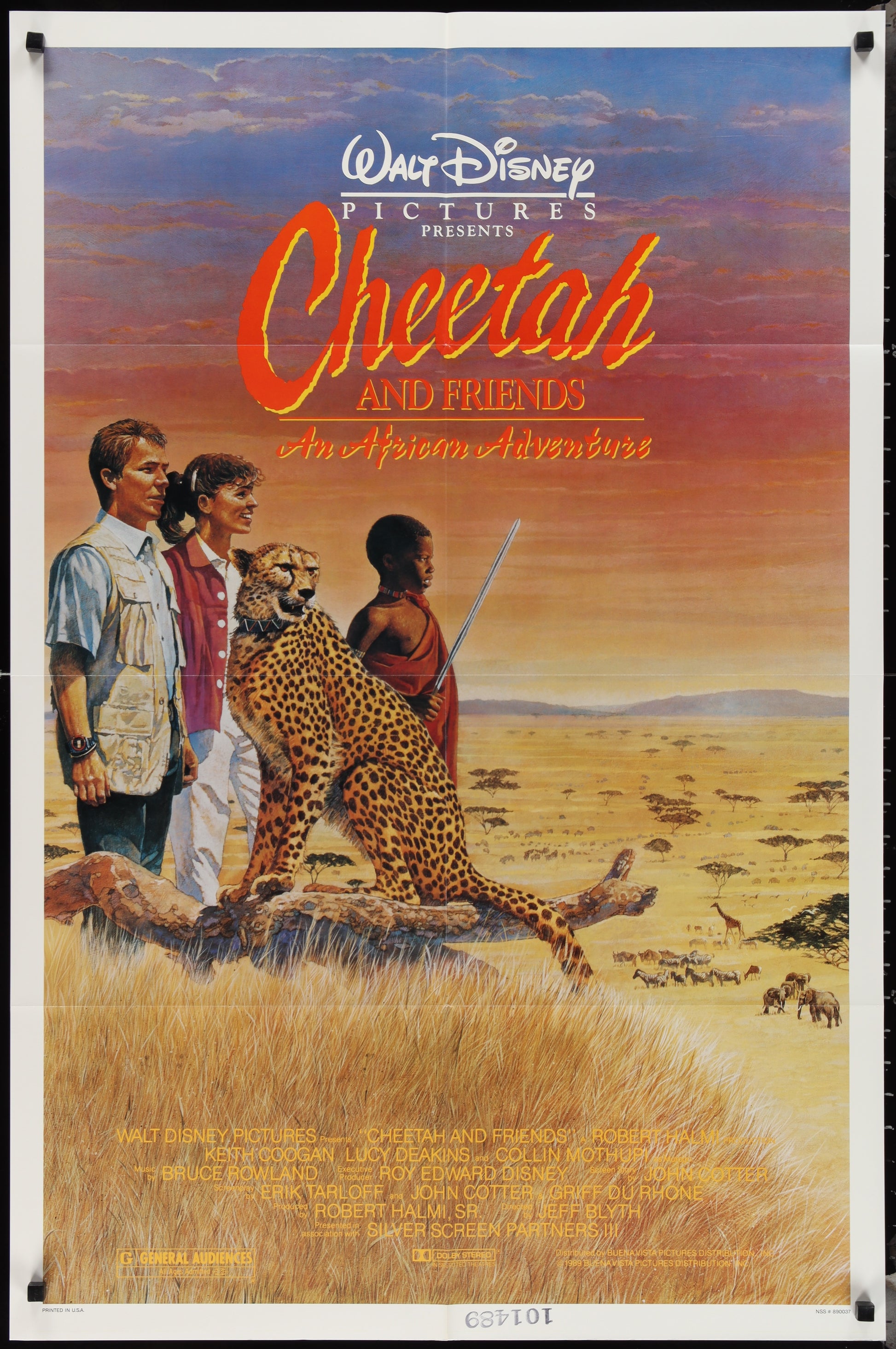 Cheetah And Friends (1989) Original US One Sheet Movie Poster