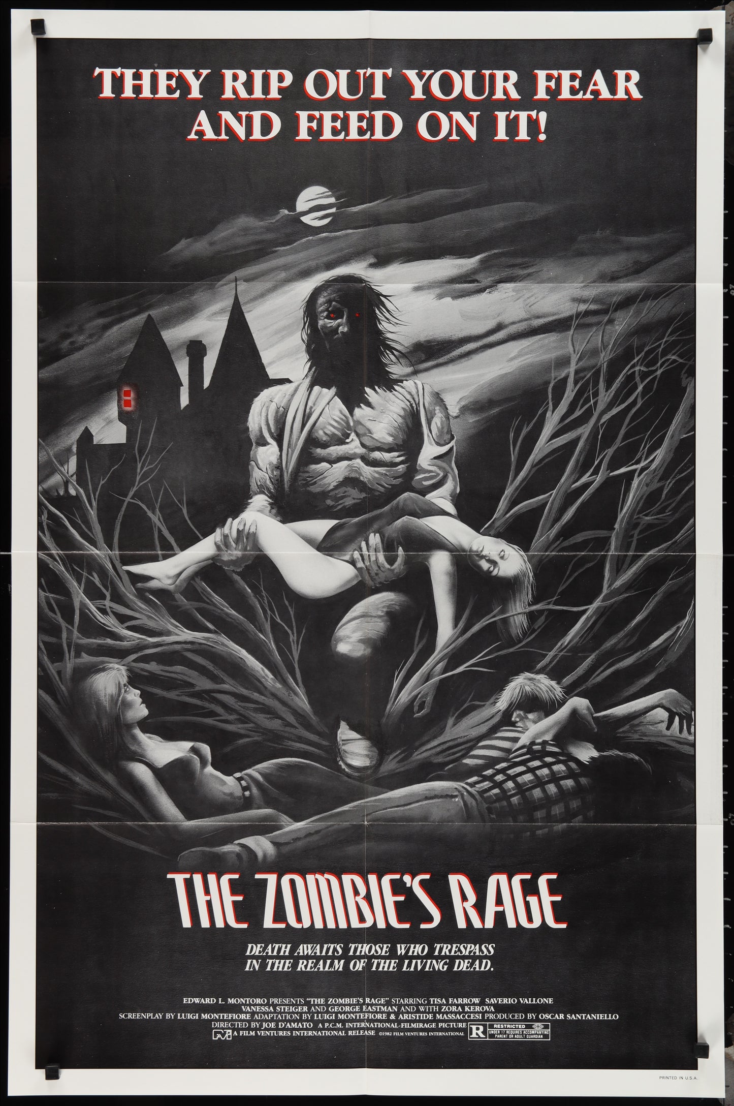 The Zombie's Rage (1982 Re-Release) Original US One Sheet Movie Poster