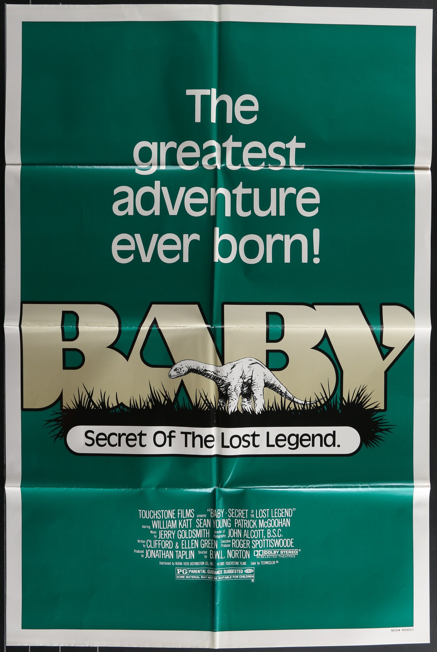 Baby: Secret Of The Lost Legend (1985) Original US One Sheet Movie Poster