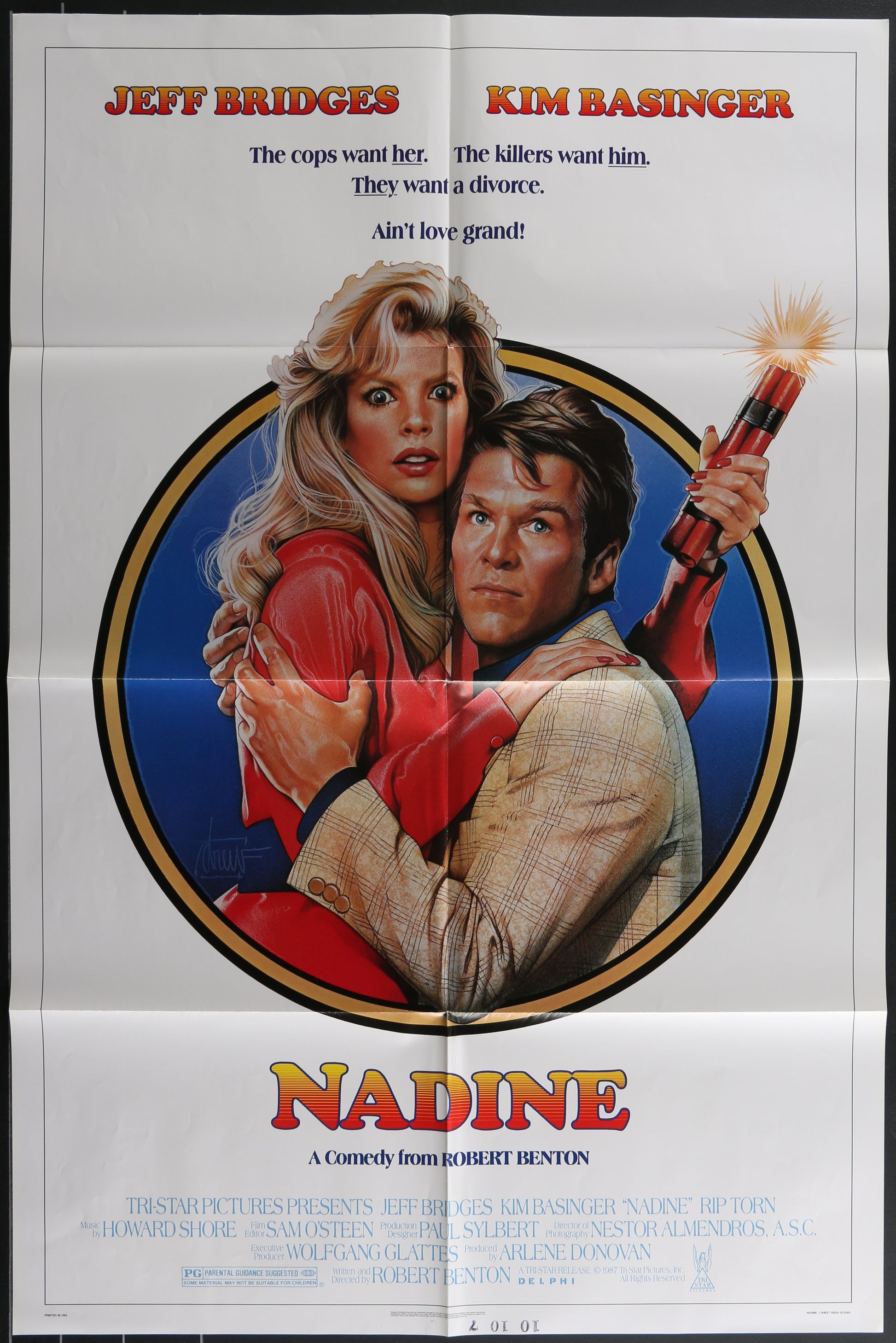 Nadine (1987) Original US One Sheet Movie Poster