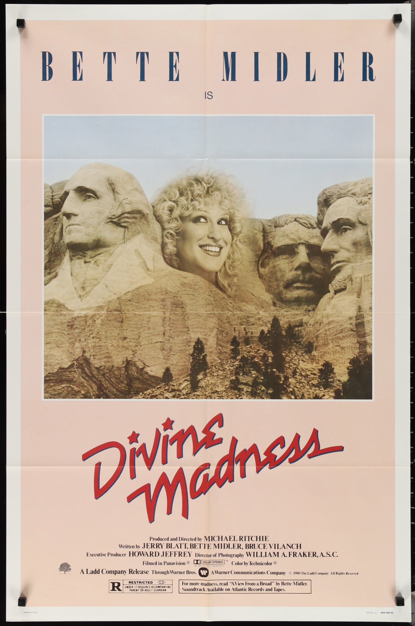 Divine Madness (1980) Original US One Sheet Movie Poster