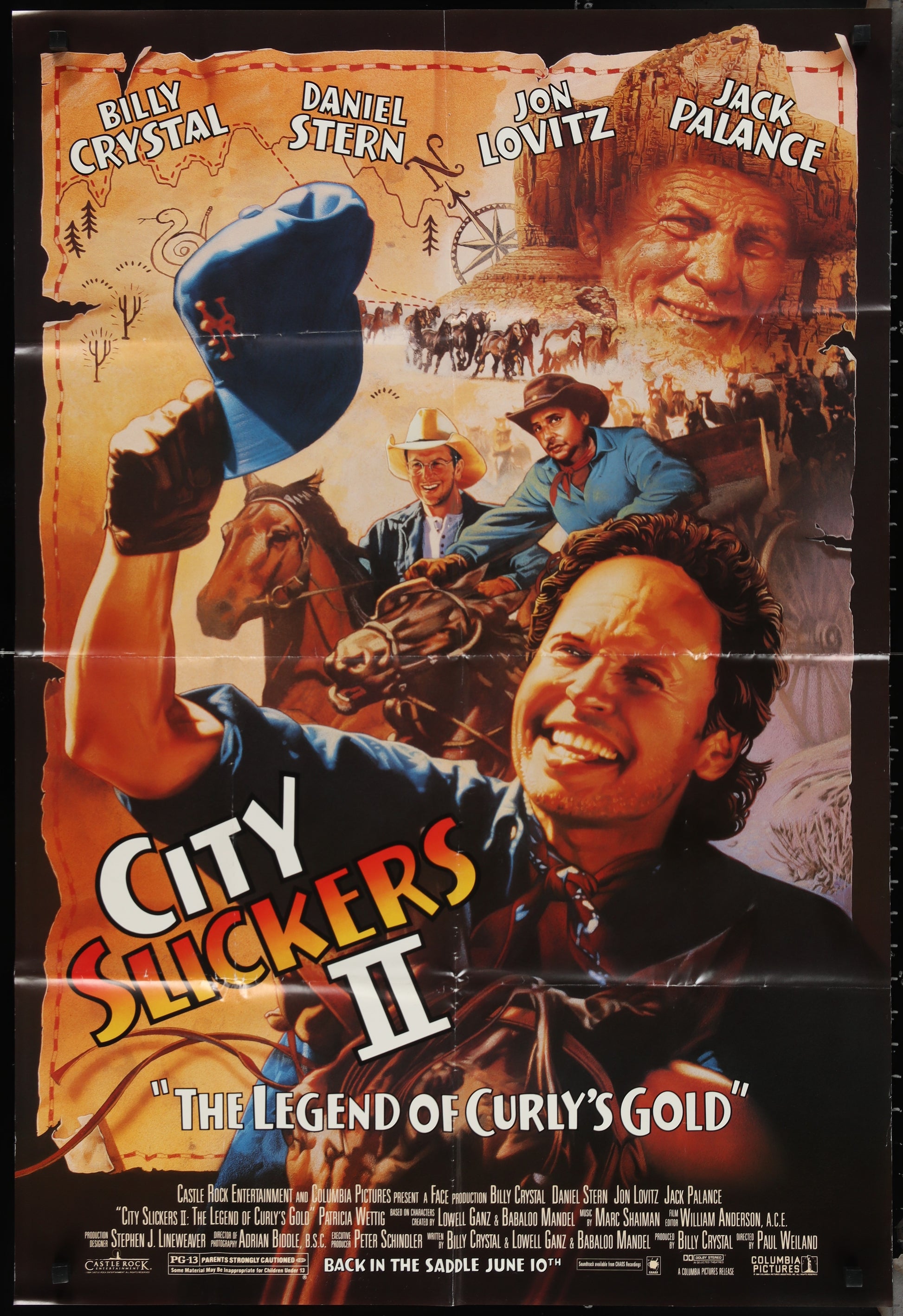 City Slickers II: The Legend Of Curly's Gold (1994) Original US One Sheet Movie Poster