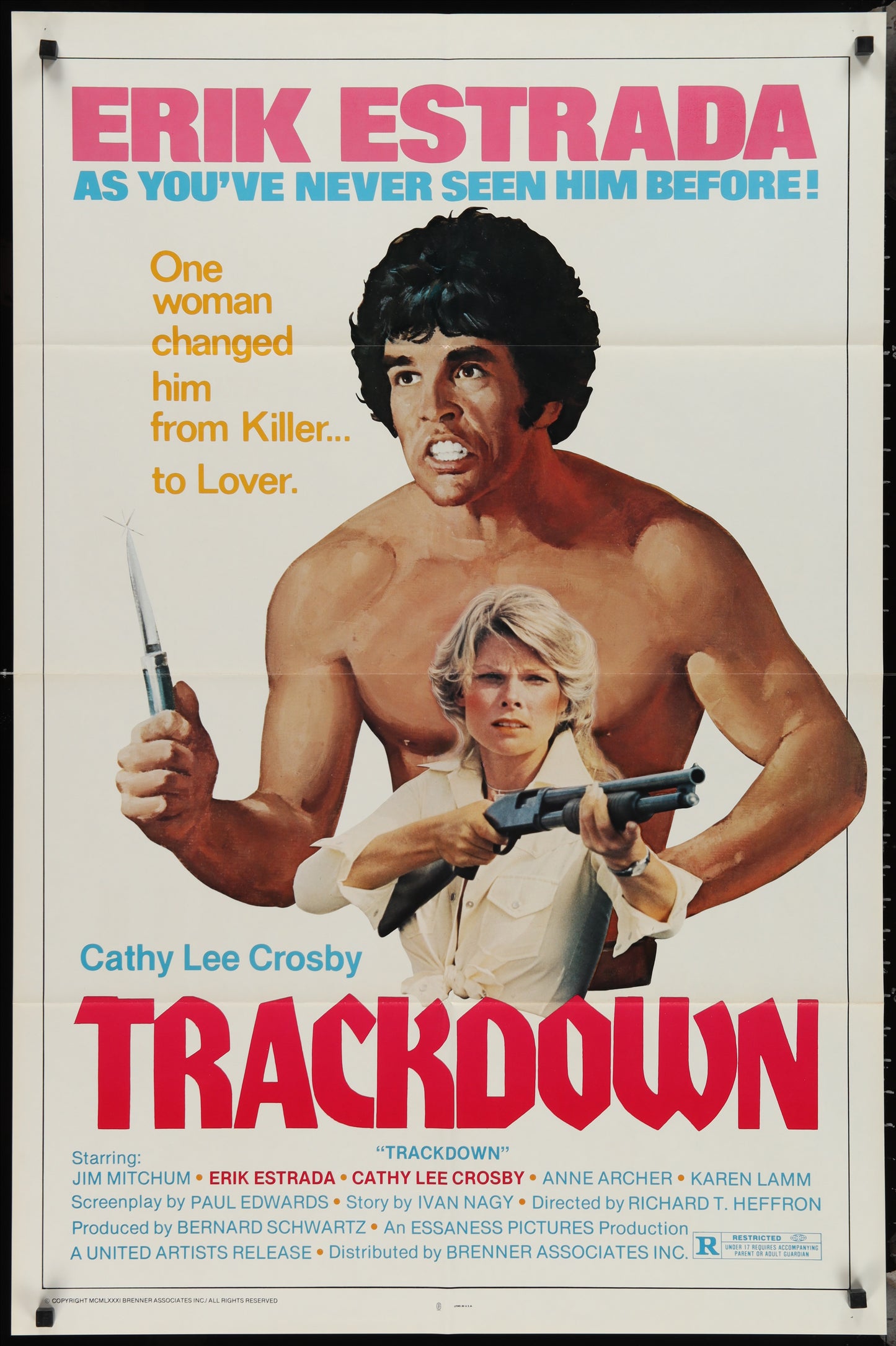 Trackdown (1981 Re-Release) Original US One Sheet Movie Poster