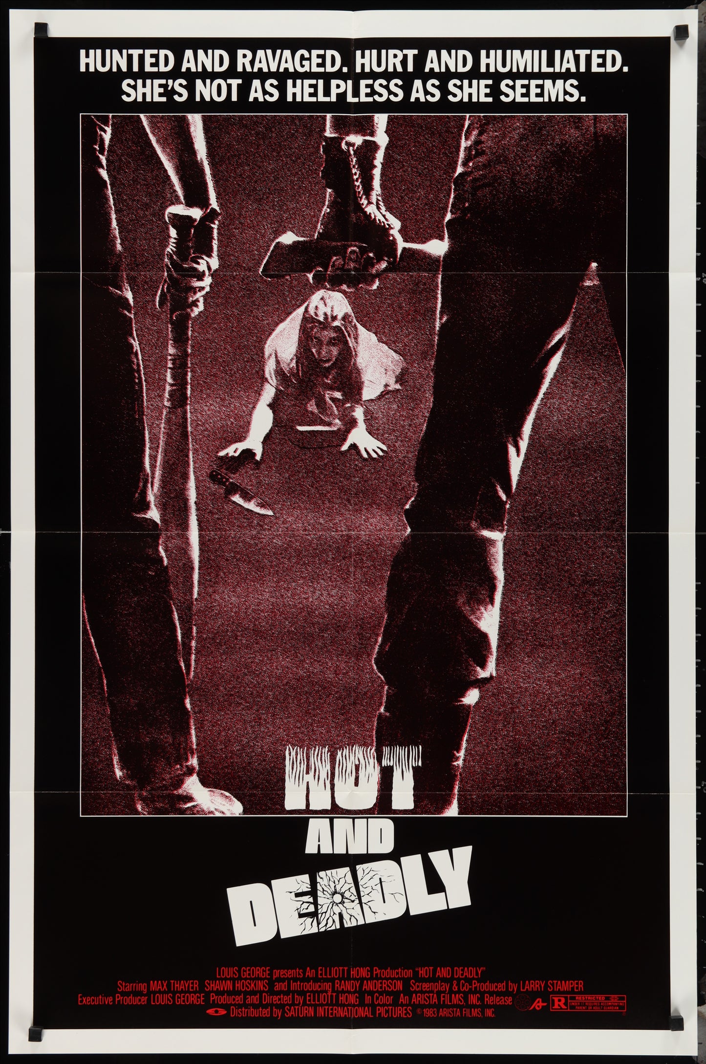 Hot And Deadly (1982) Original US One Sheet Movie Poster