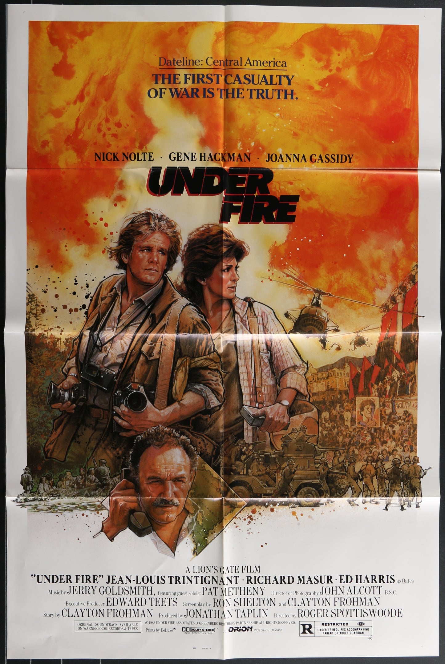 Under Fire (1983) Original US One Sheet Cinema Poster