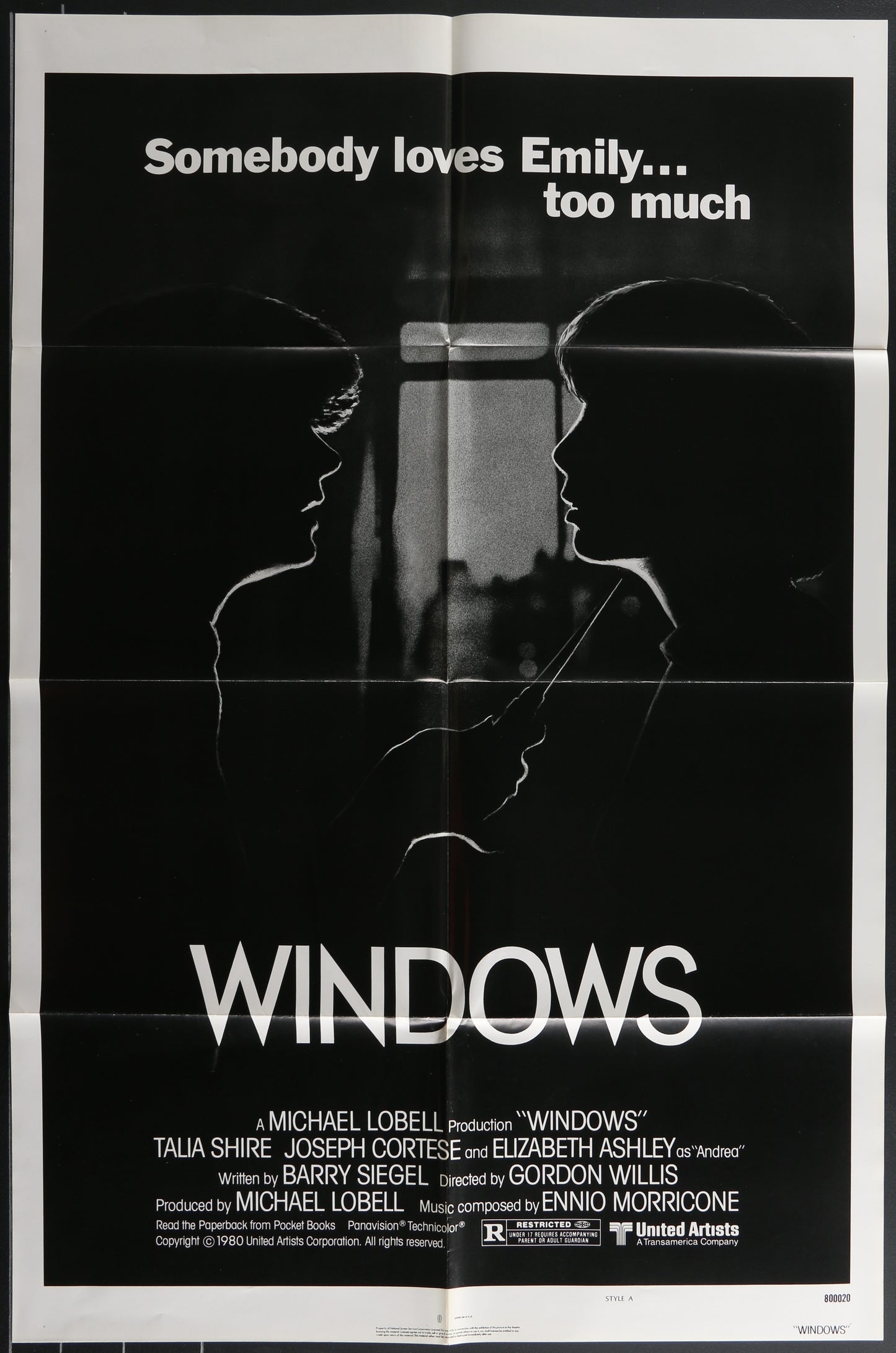 Windows (1980) Original US One Sheet Movie Poster