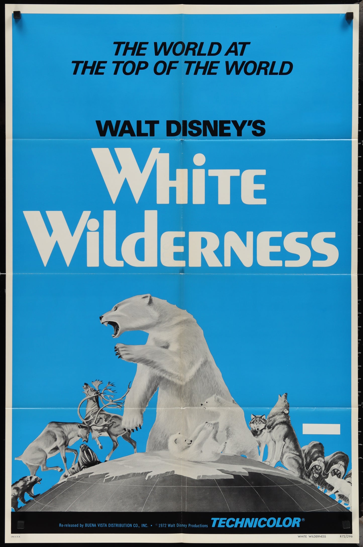 White Wilderness (1972 Re-Release) Original US One Sheet Movie Poster Walt Disney