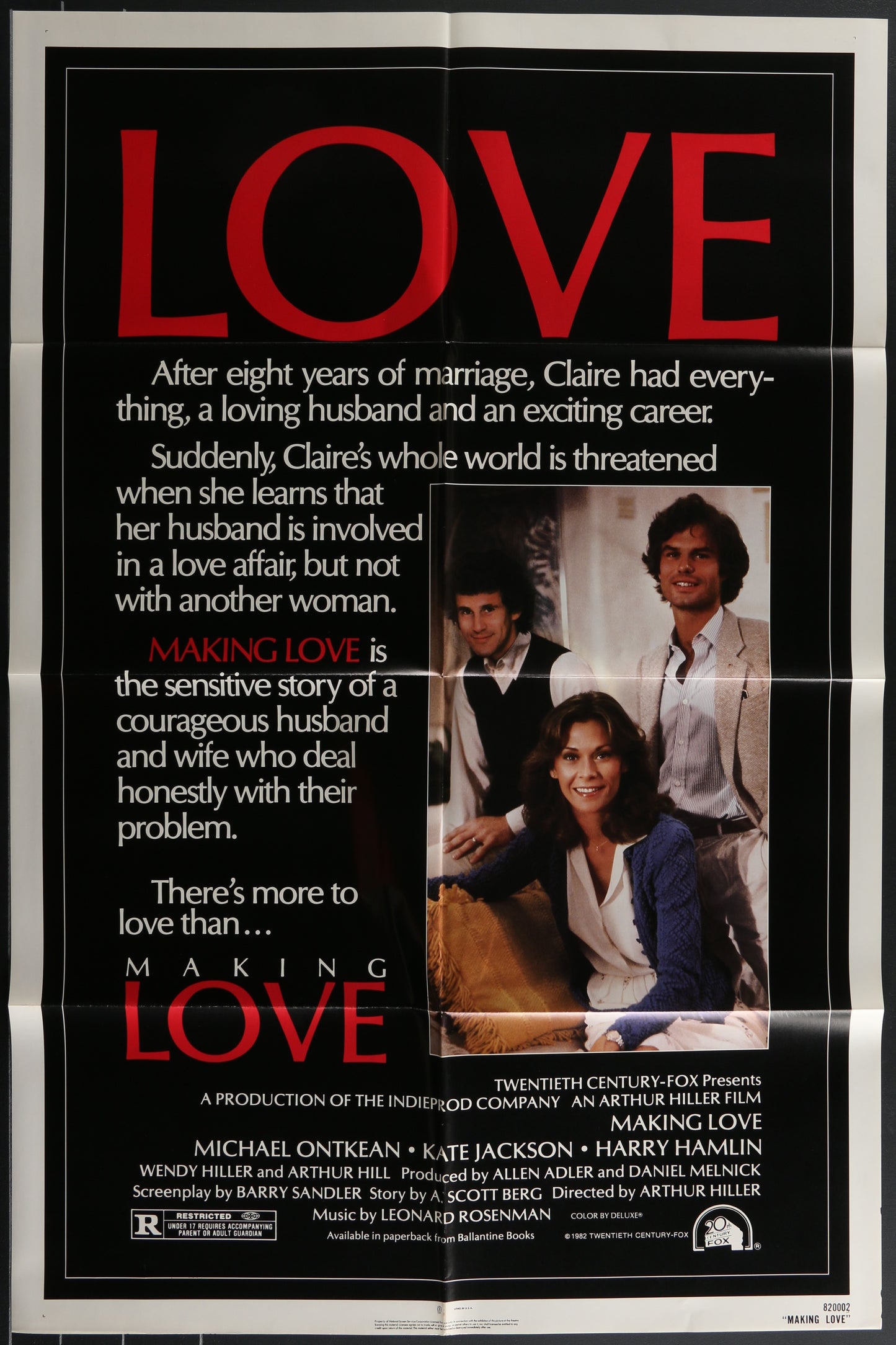 Making Love (1982) Original US One Sheet Movie Poster