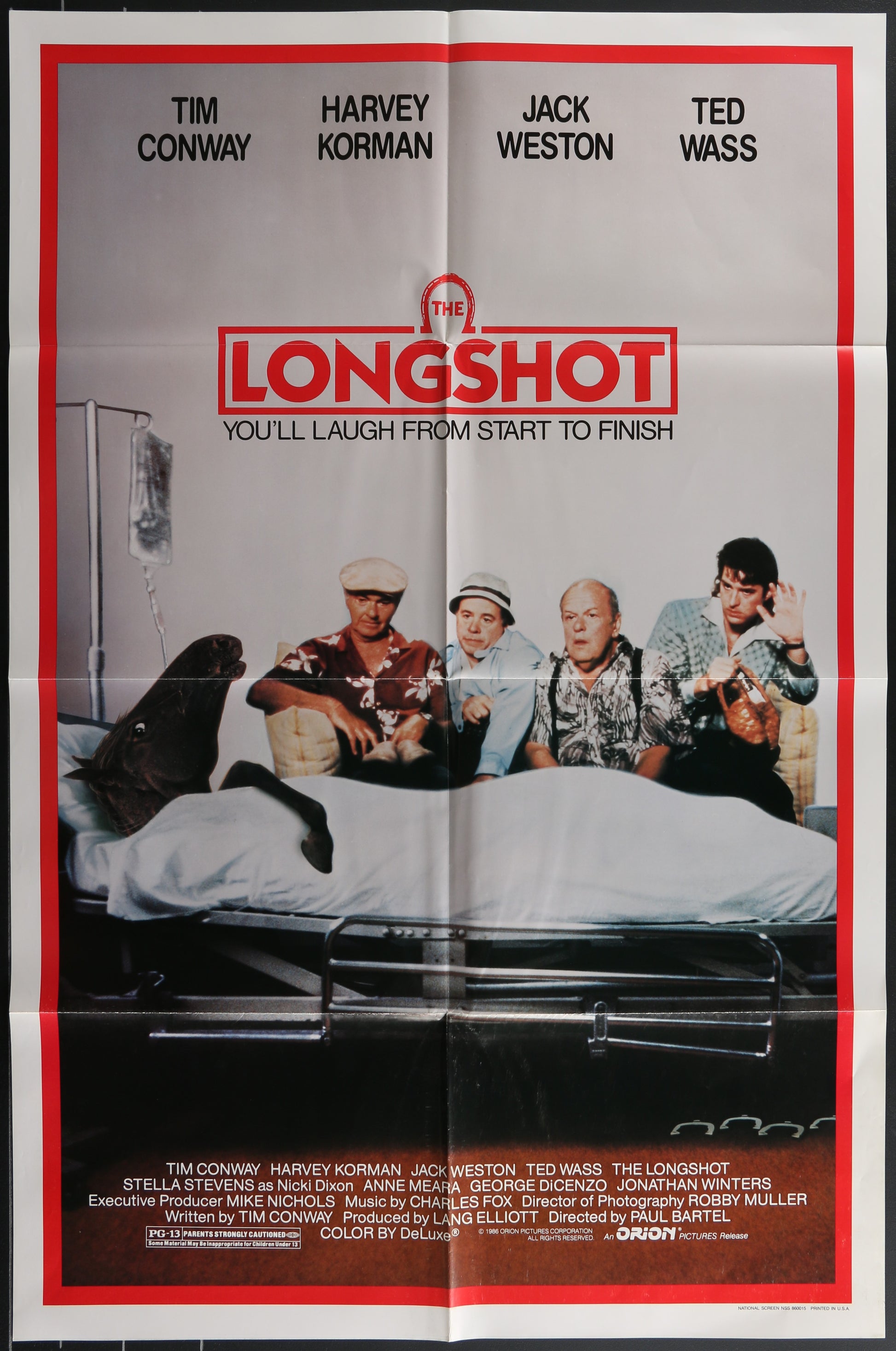 The Longshot (1986) Original US One Sheet Movie PosterThe Longshot (1986) Original US One Sheet Movie Poster