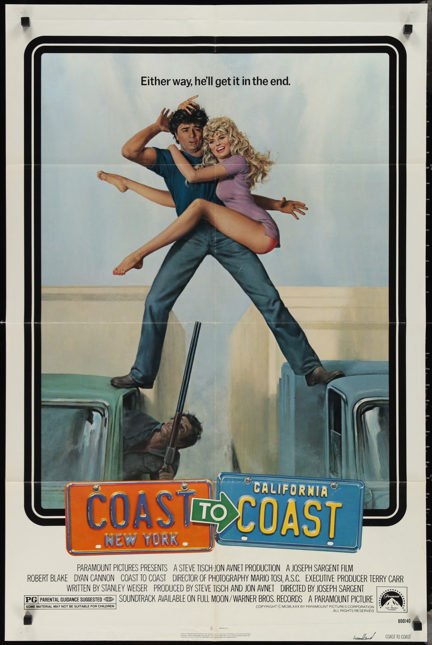 Coast To Coast (1980) Original US One Sheet Movie Poster