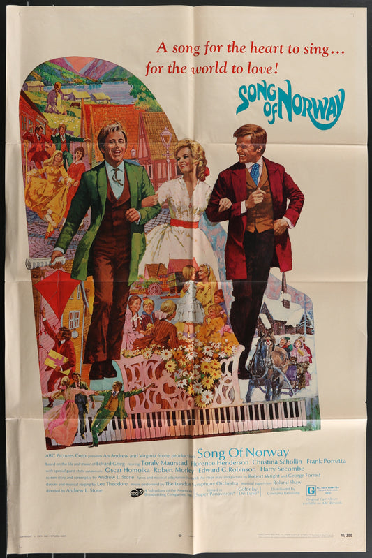 Song Of Norway (1970) Original US One Sheet Movie Poster