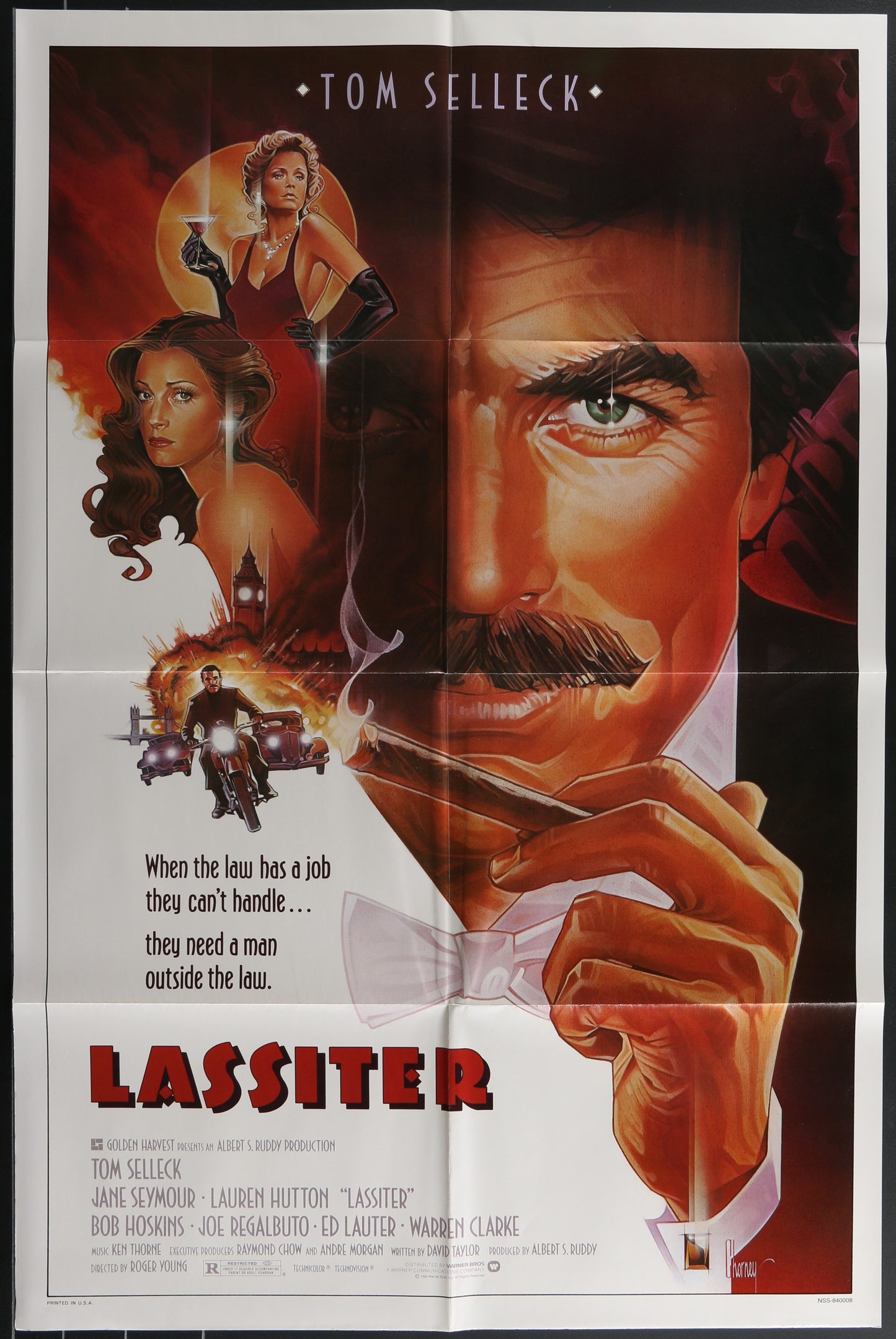 Lassiter (1984) Original US One Sheet Movie Poster