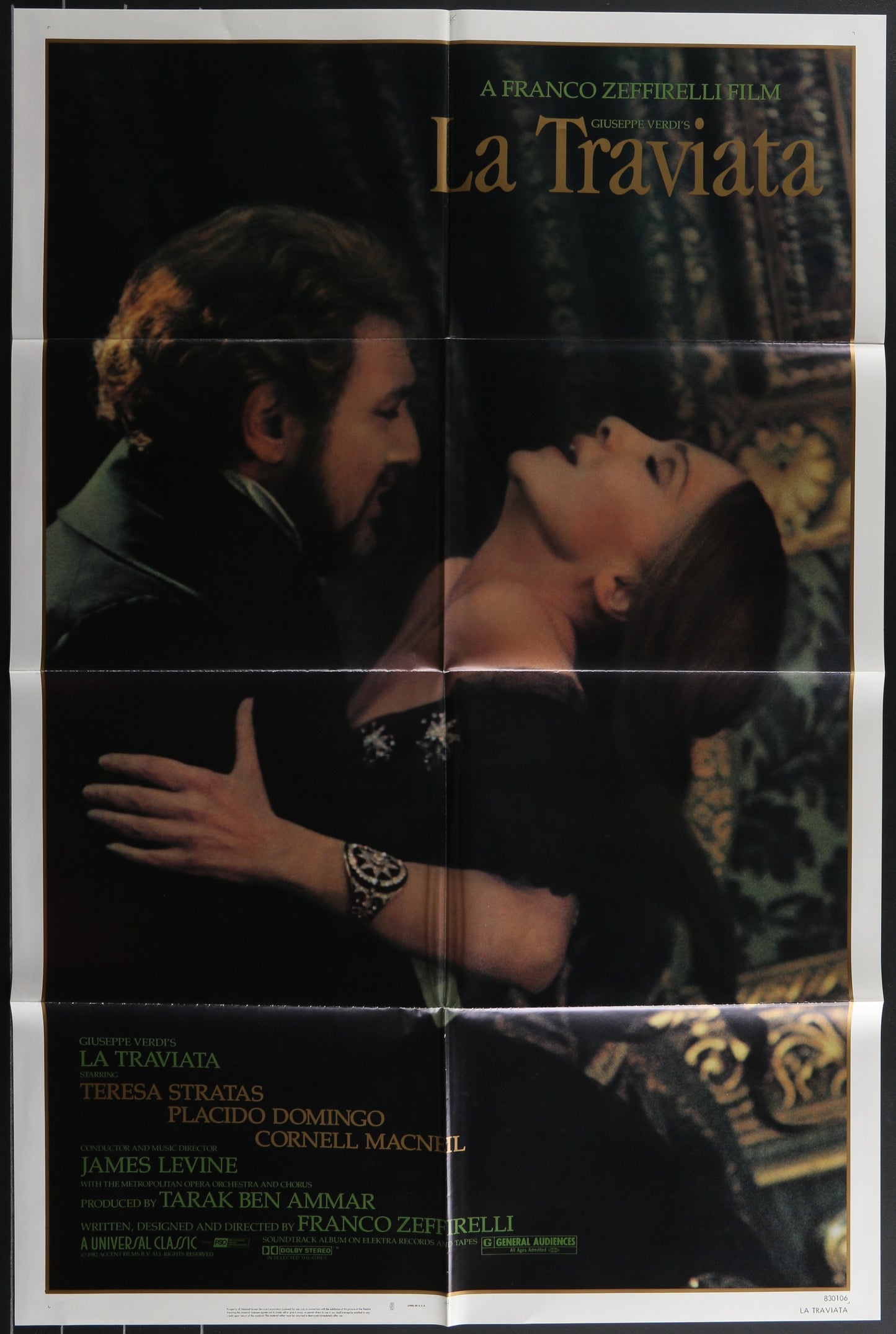 La Traviata (1983) Original US One Sheet Movie Poster