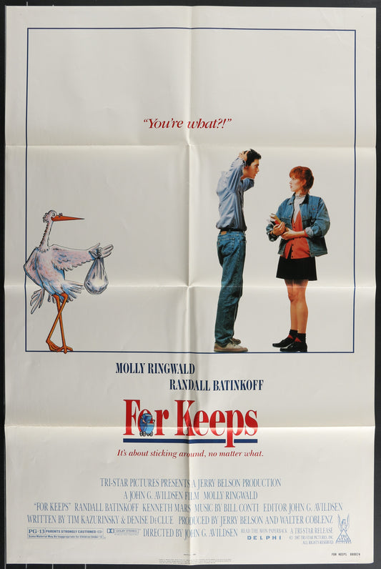 For Keeps (1988) Original US One Sheet Movie Poster