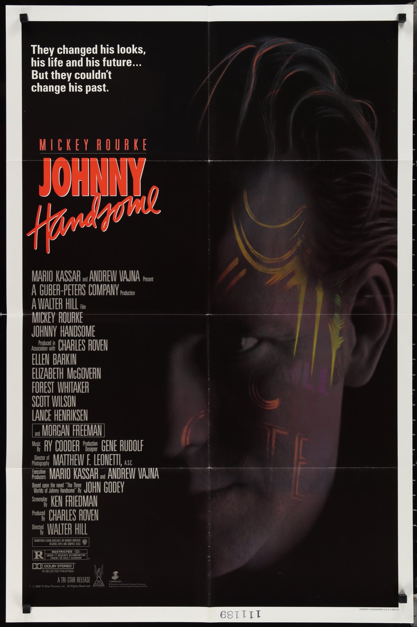 Johnny Handsome (1989) Original US One Sheet Movie Poster