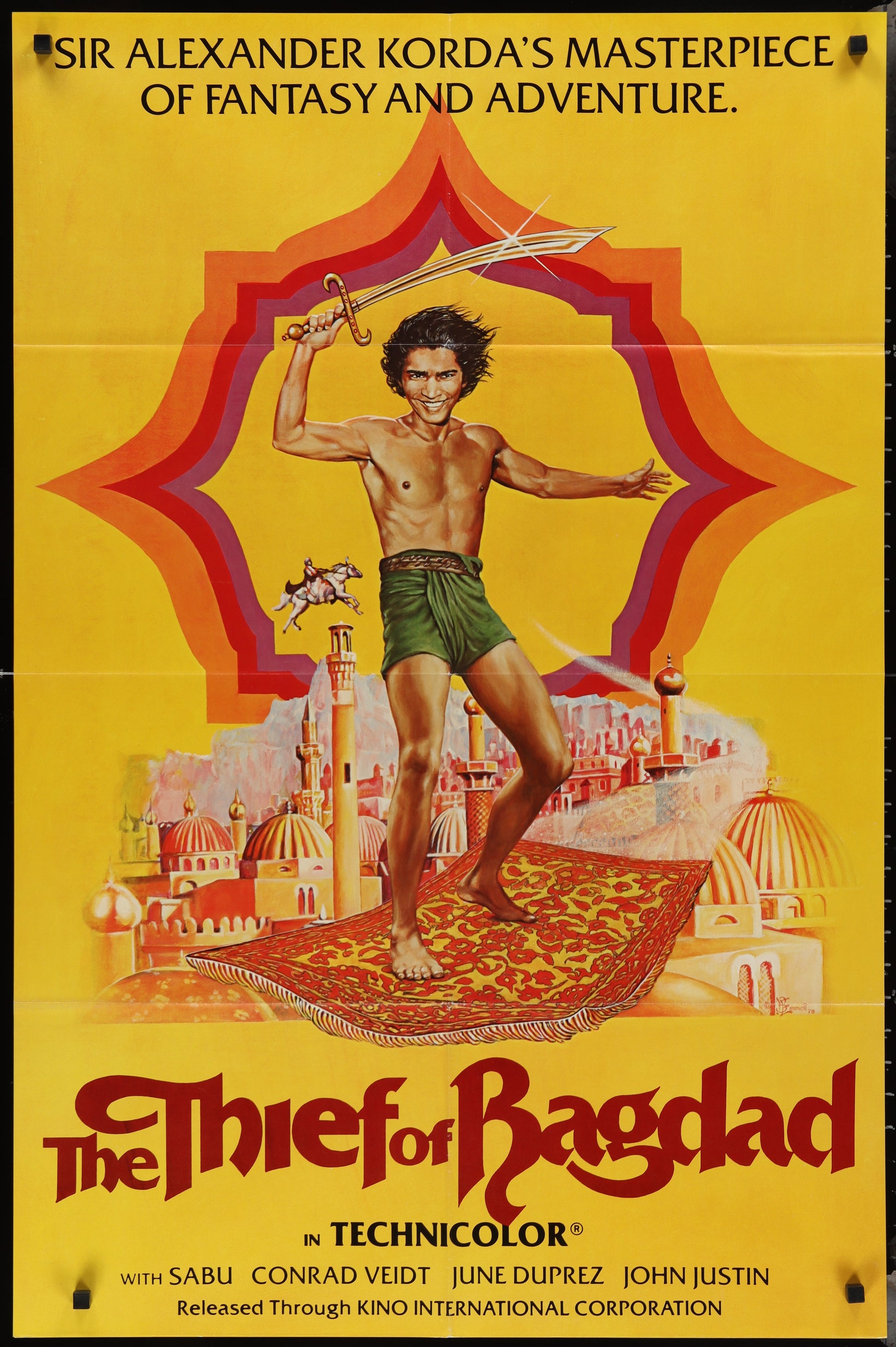 Thief Of Bagdad (1978 Re-Release) Original US One Sheet Movie Poster