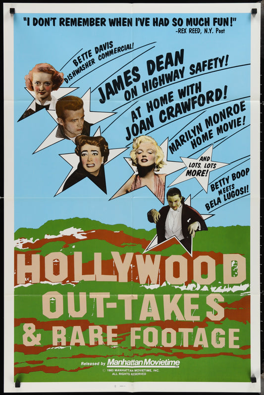 Hollywood Out-Takes And Rare Footage (1983) Original US One Sheet Movie Poster