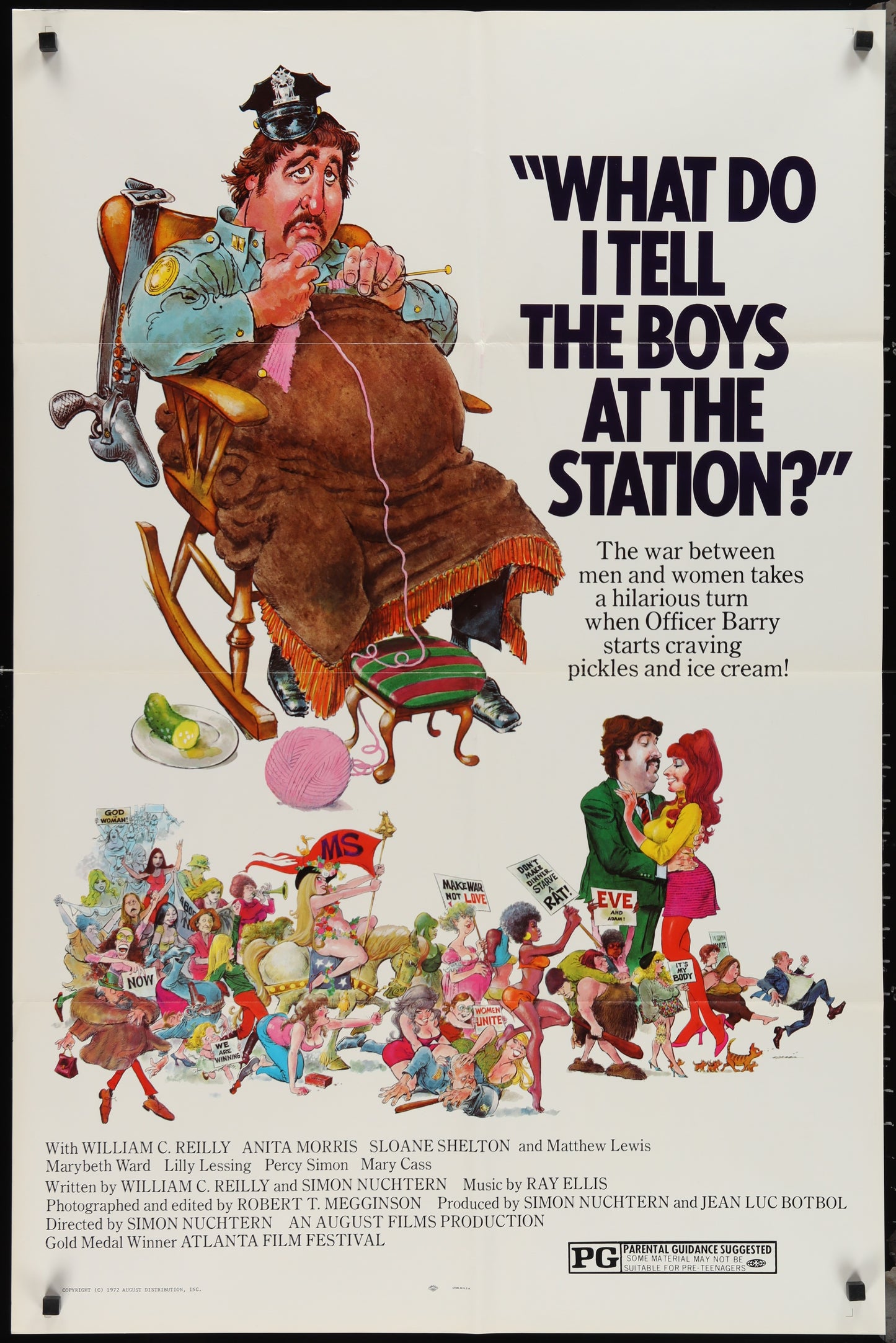 What Do I Tell The Boys At The Station (1972) Original US One Sheet Movie Poster