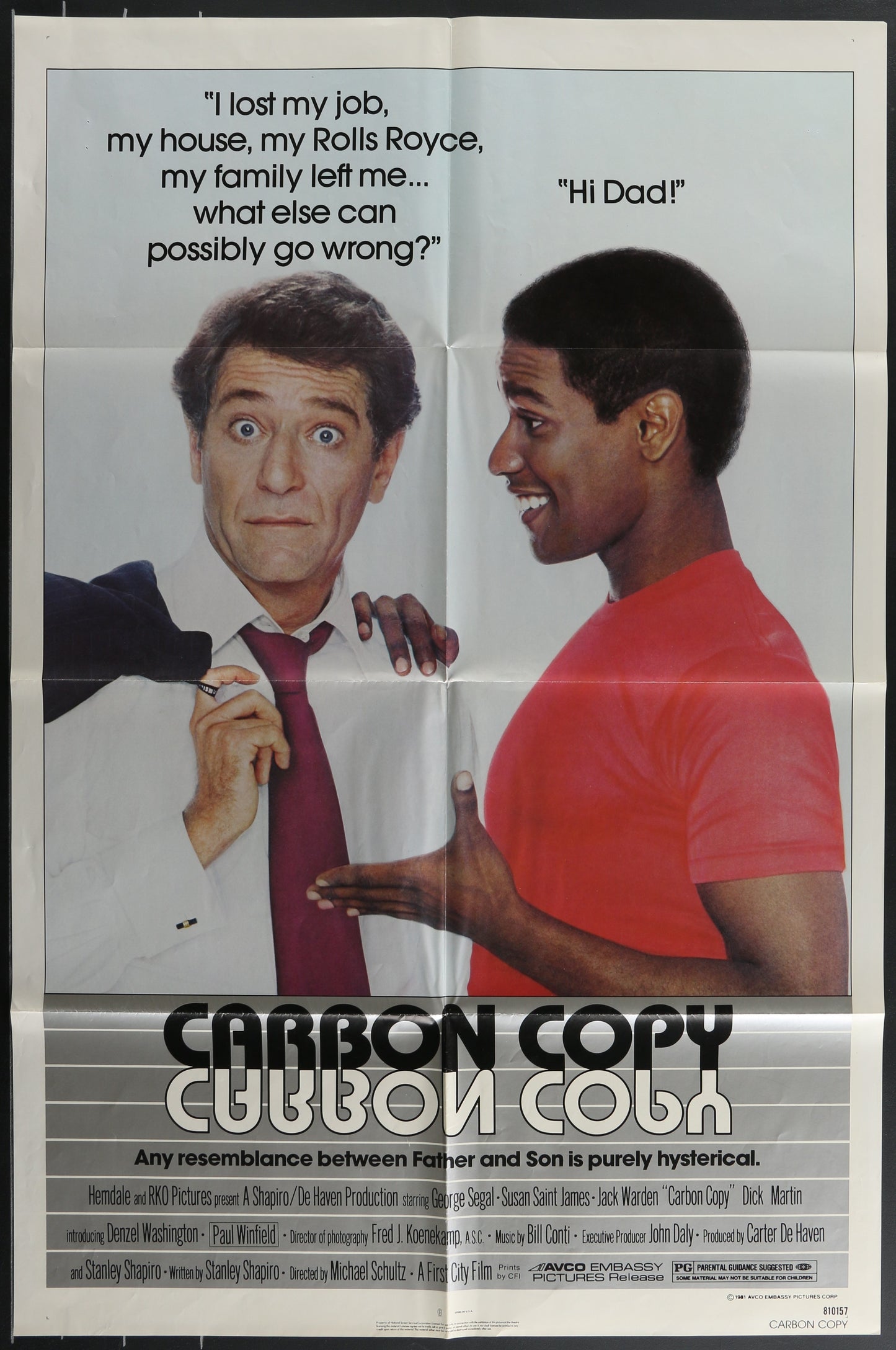 Carbon Copy (1981) Original US One Sheet Movie Poster