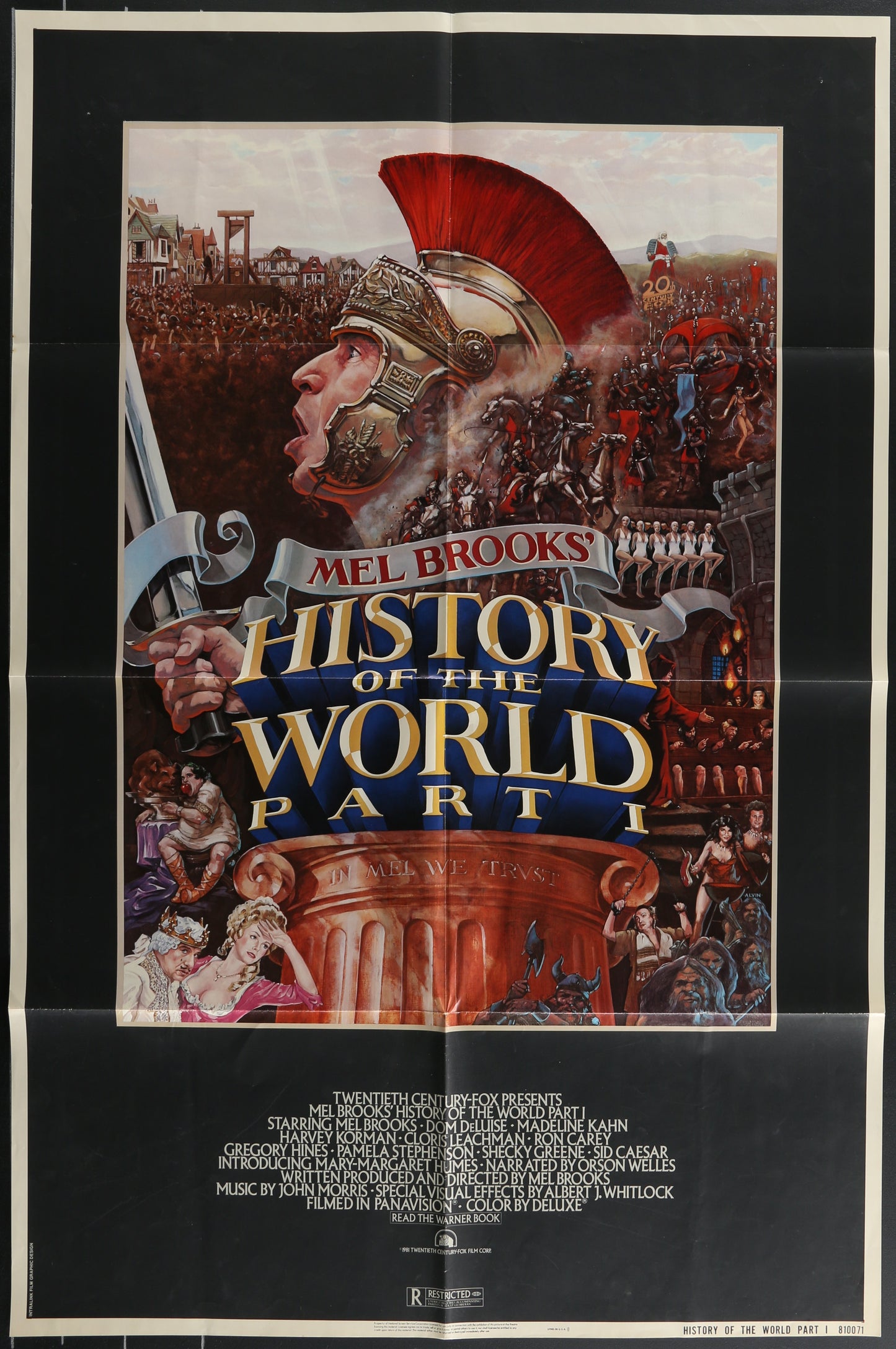 History Of The World Part 1 (1981) Original US One Sheet Movie Poster