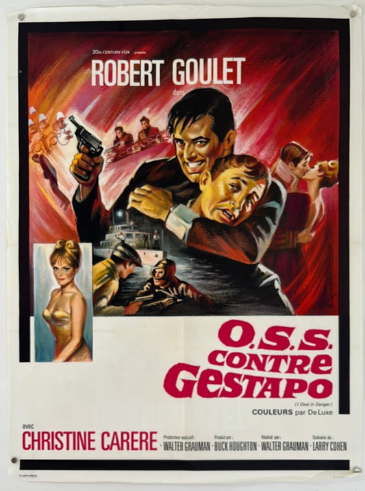 I Deal In Danger - O.S.S. Contre Gestapo (1965) Original French Affiche Cinema Poster