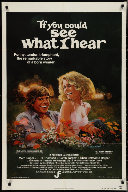 If You Could See What I Hear (1982) Original US One Sheet Movie Poster